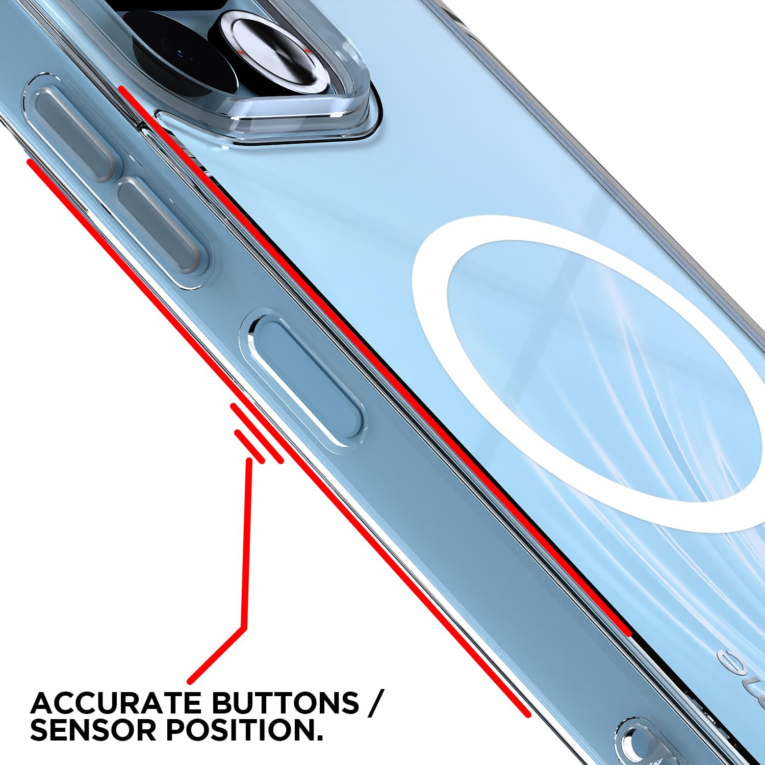 Pikkme Realme 16T 5G MagSafe transparent mag-safe back cover – photo 6