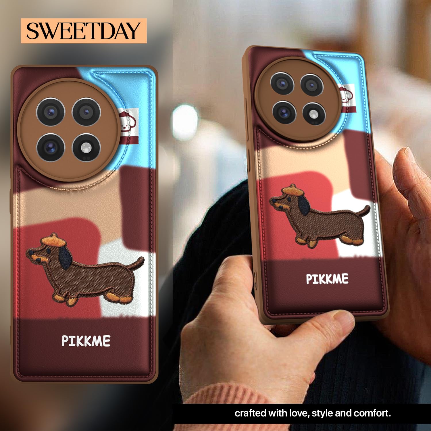 Pikkme OnePlus 13 5G Cute Girlish Dog Series Back Cover (Design3)