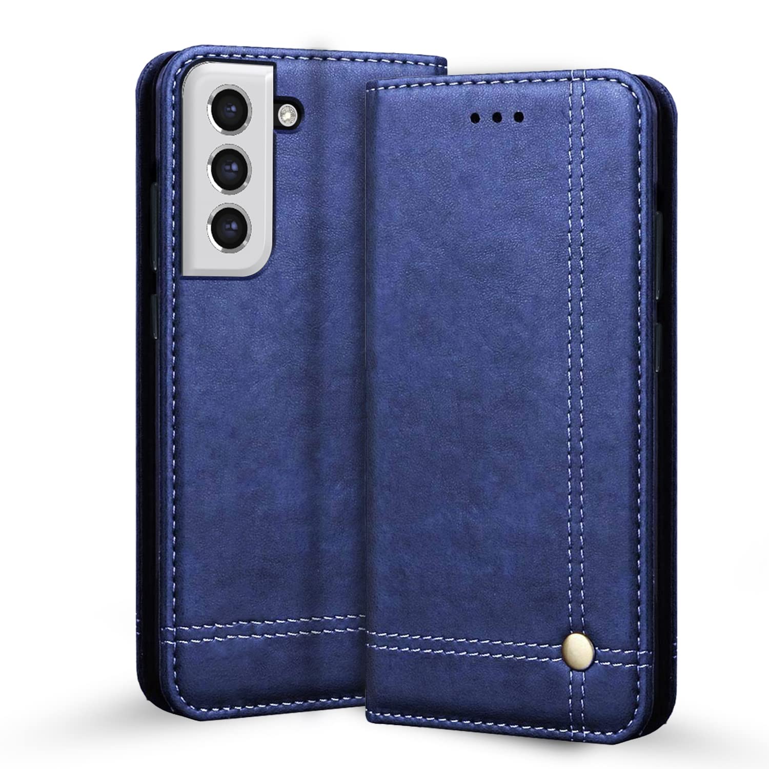 Pikkme Samsung S21 FE 5G Magnetic blue flip cover