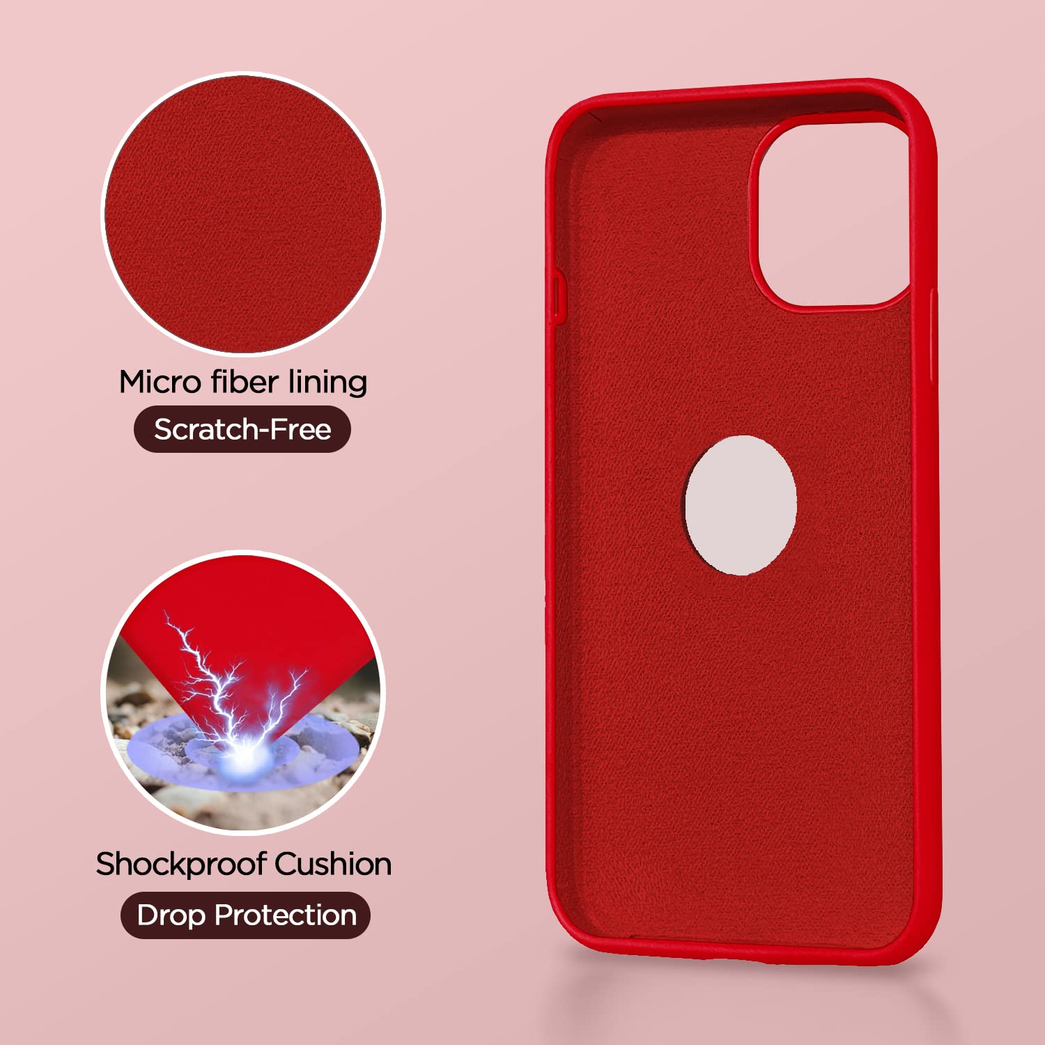 Pikkme iPhone 11 Silicone Back Cover (Red)