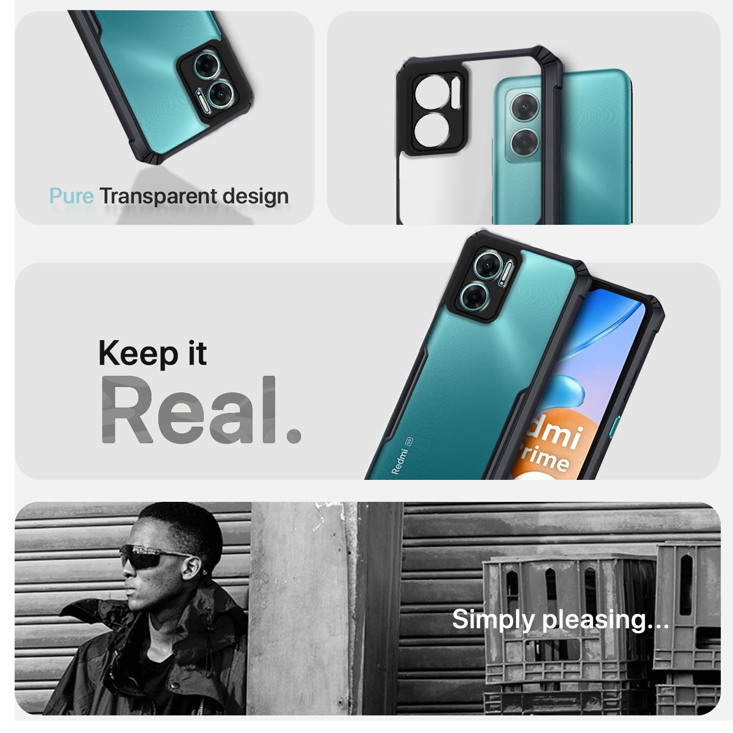 Pikkme Redmi 11 Prime 5G Eagle Back Cover (Black)