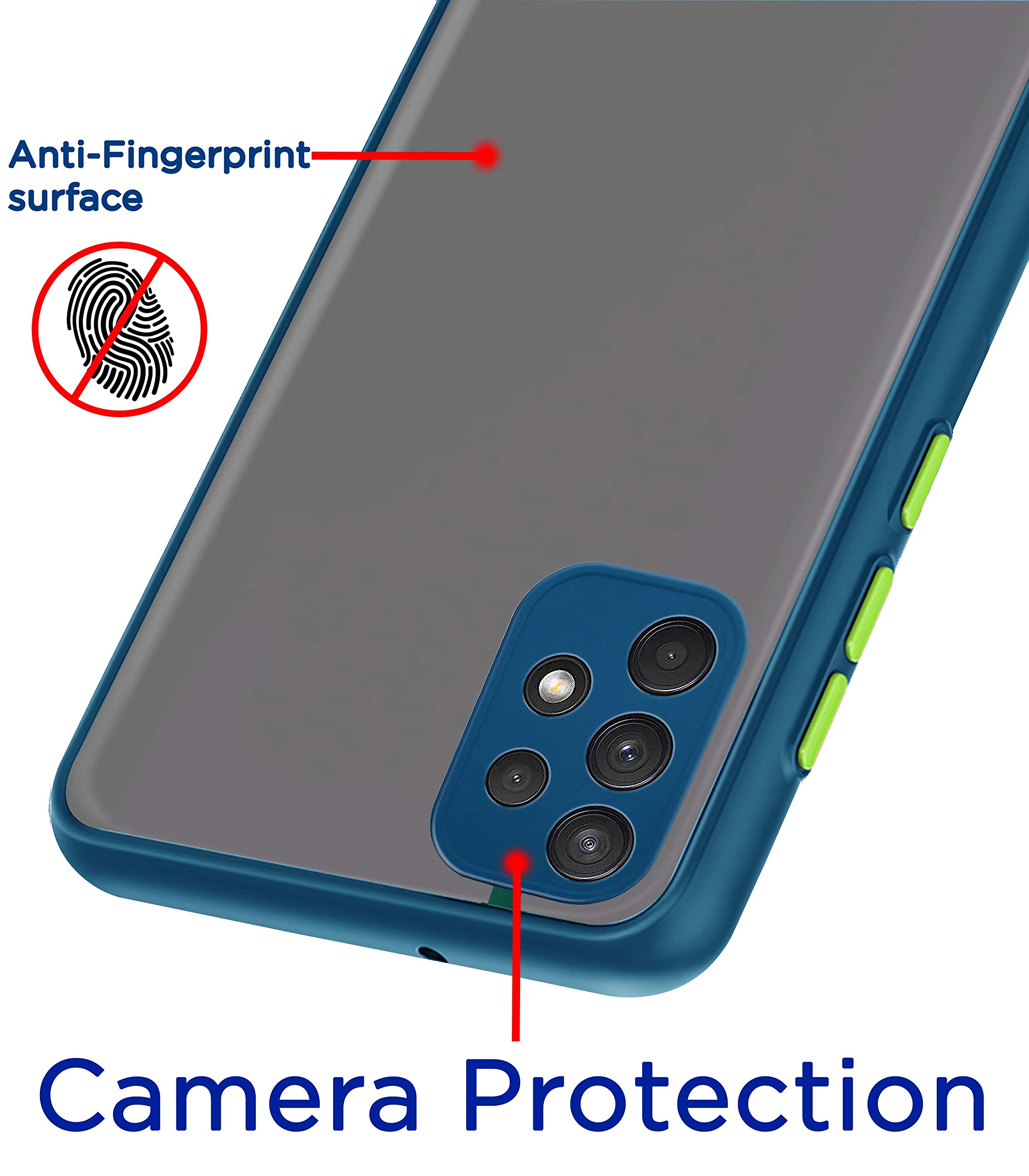 Pikkme blue Hybrid phone cover for Samsung A52/A52s 5G – photo 2