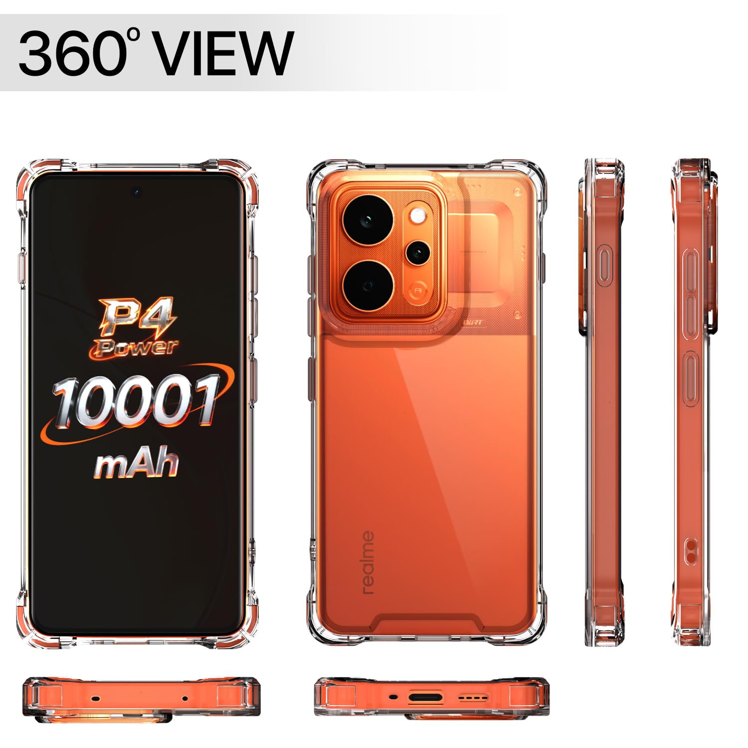 Pikkme transparent PC-TPU phone cover for Realme P4 Power 5G – photo 7