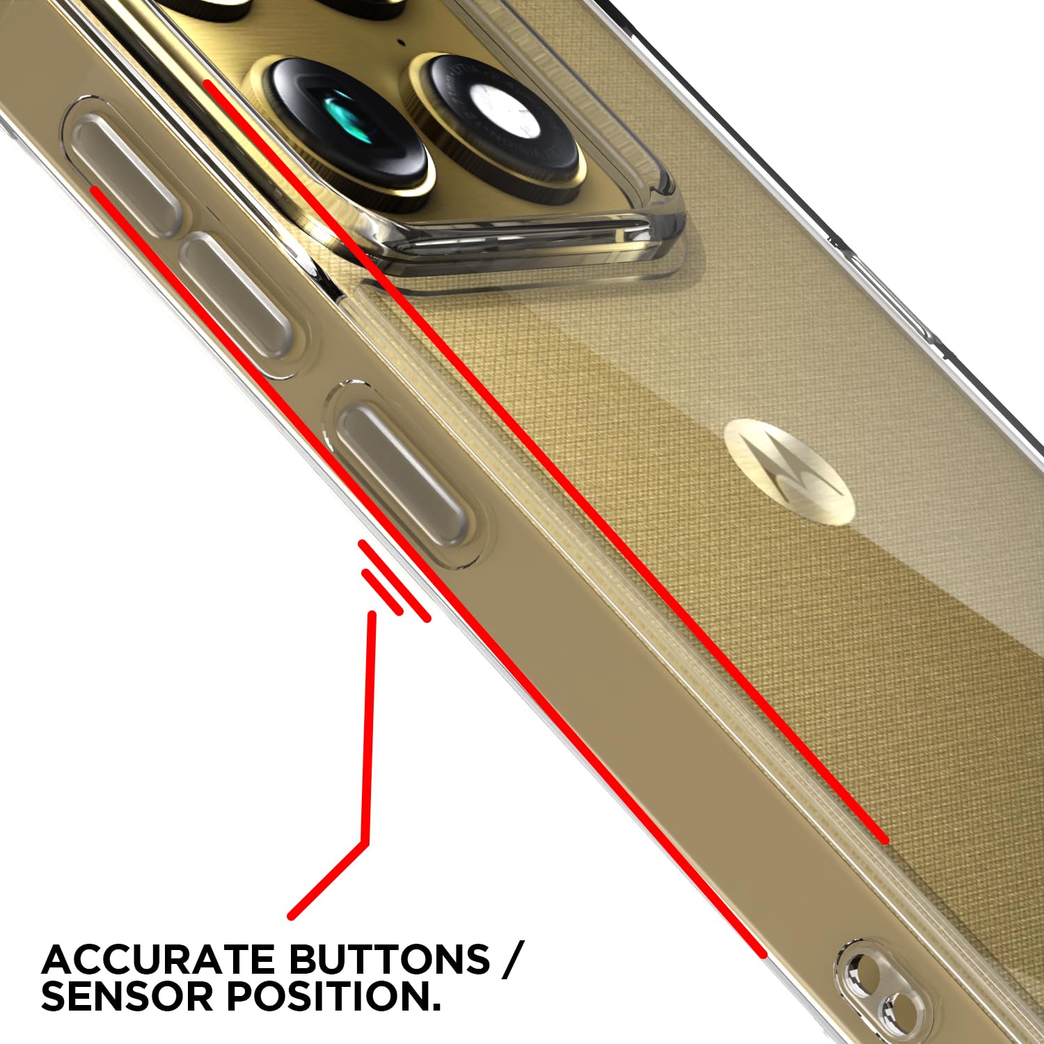 Moto Signature 5G Clear mobile back cover in transparent by Pikkme – photo 6