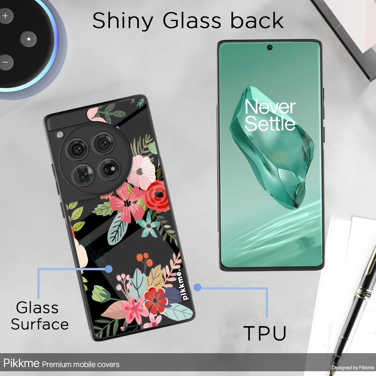 Pikkme OnePlus 12 5G Flower mobile back cover – photo 3
