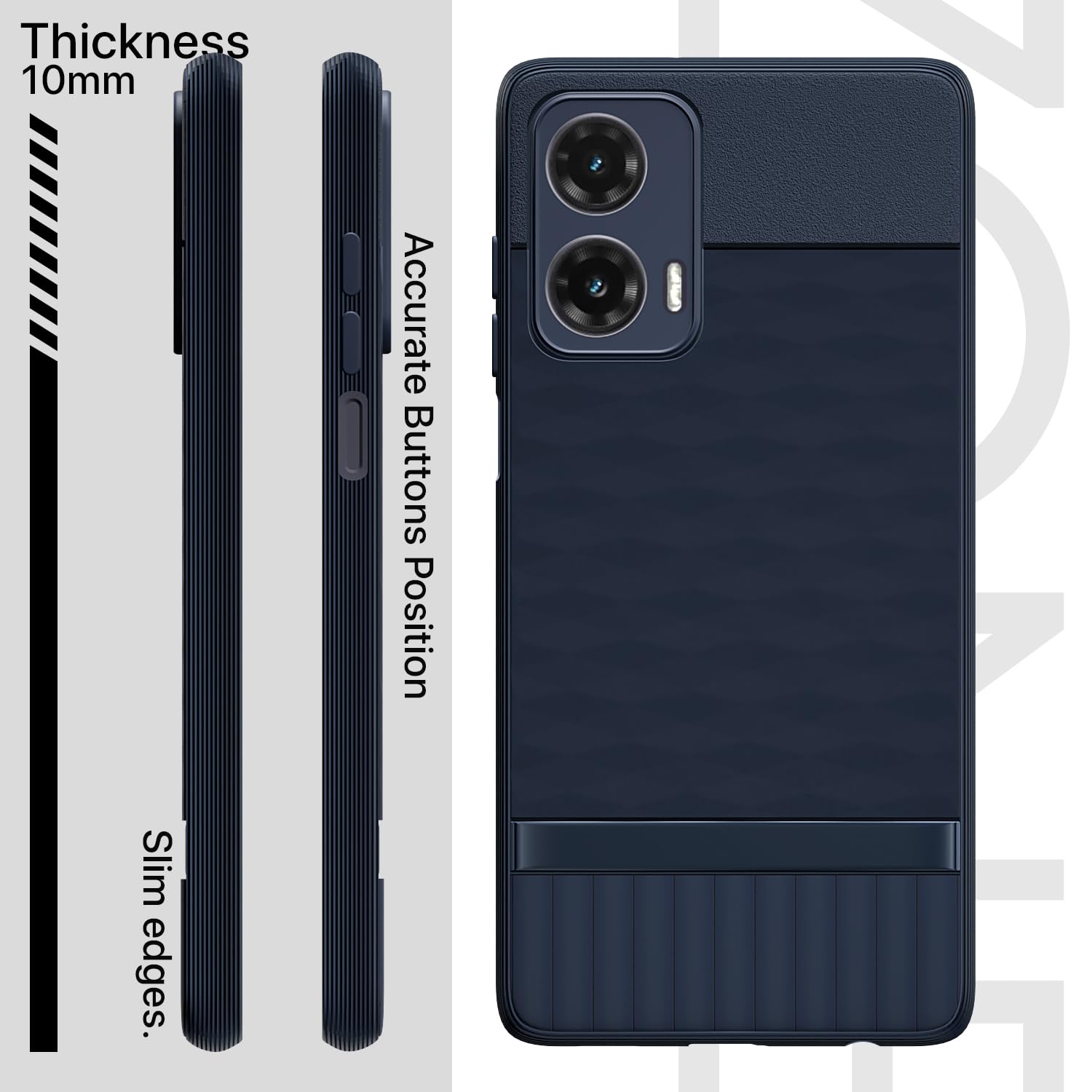 Pikkme Moto G35 5G Gencase Back Cover (Blue)