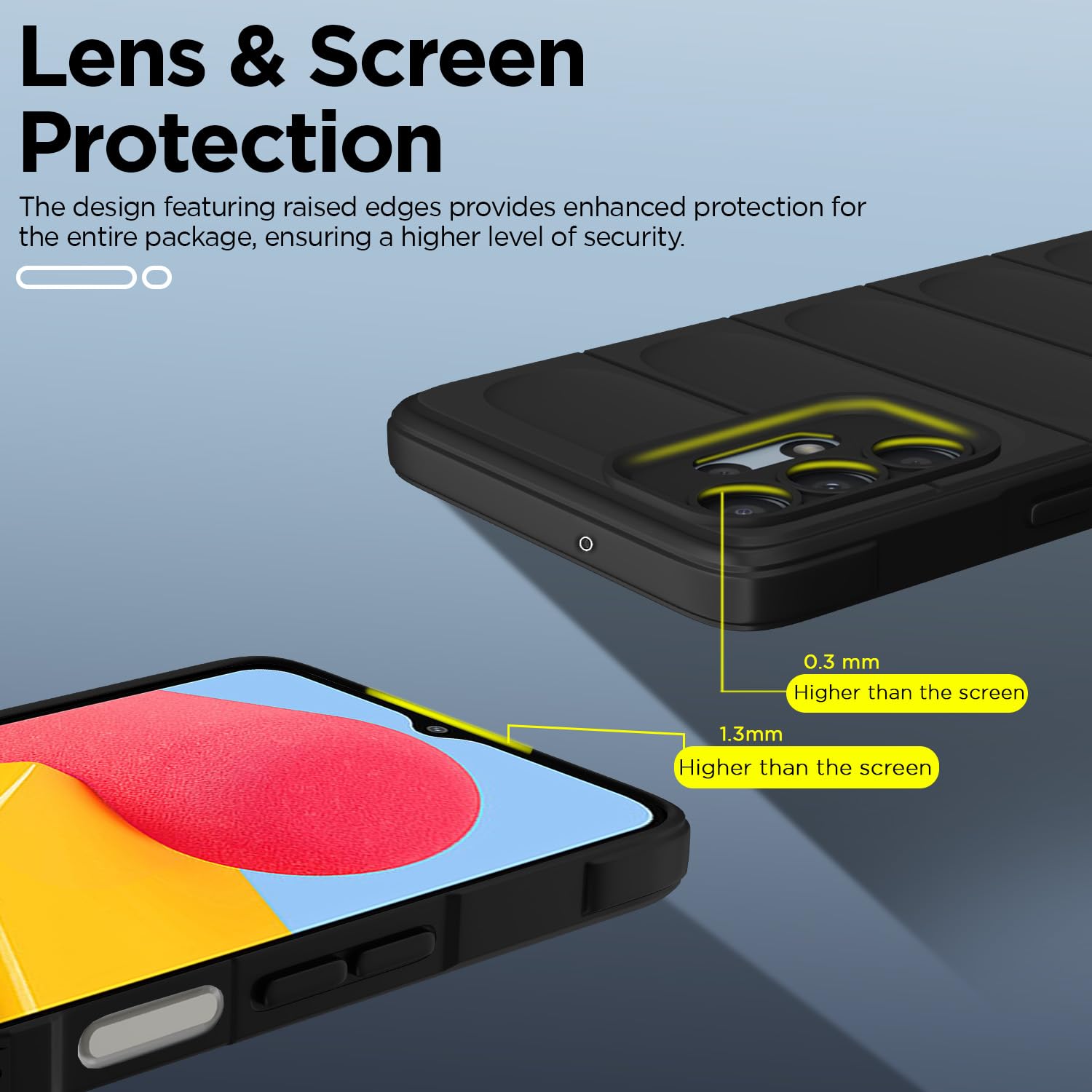 Black Liquid Silicone mobile cover for Samsung A13 4G/A13 5G – Pikkme – photo 3