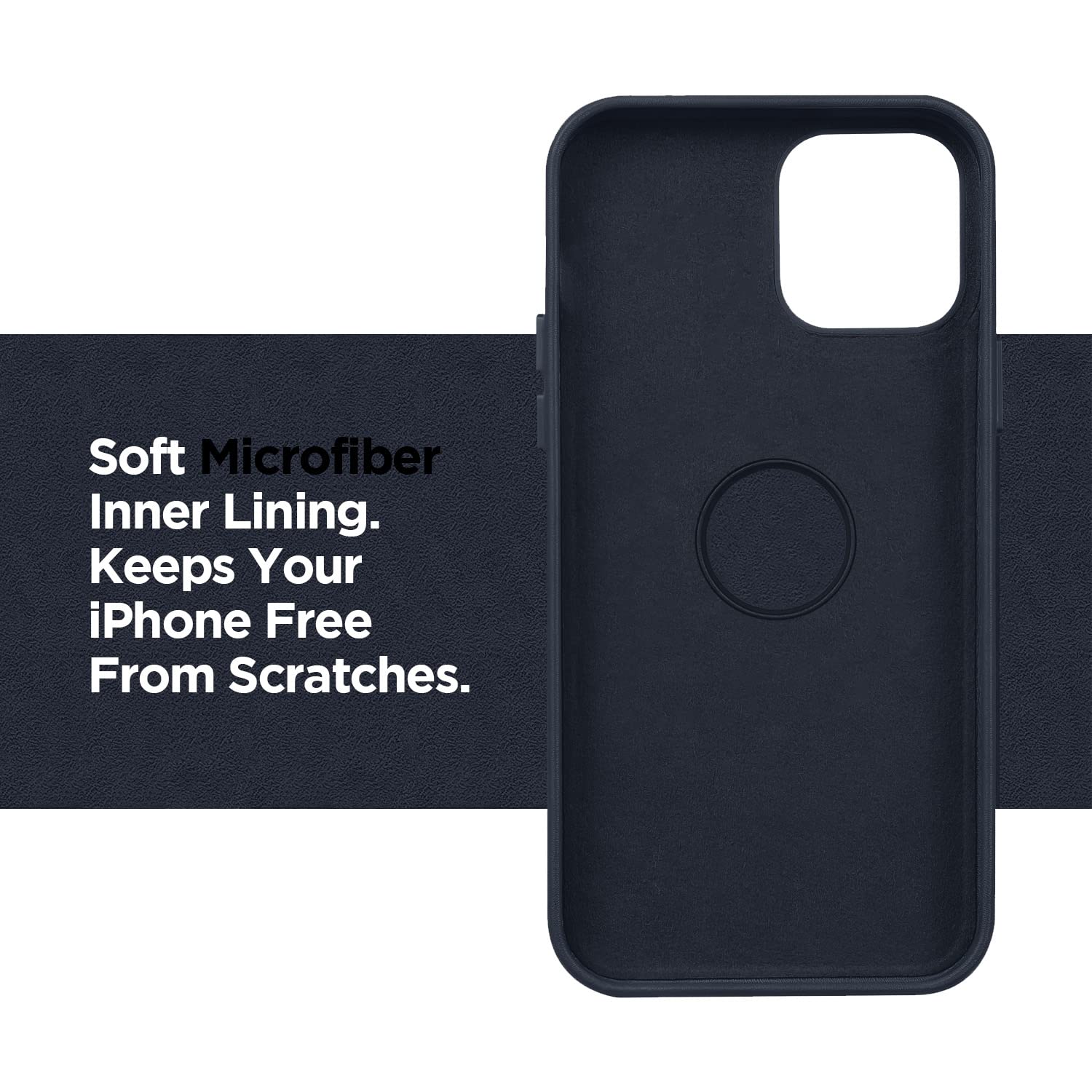 Pikkme iPhone 14 Premium Ogleather Back Cover (Ink)