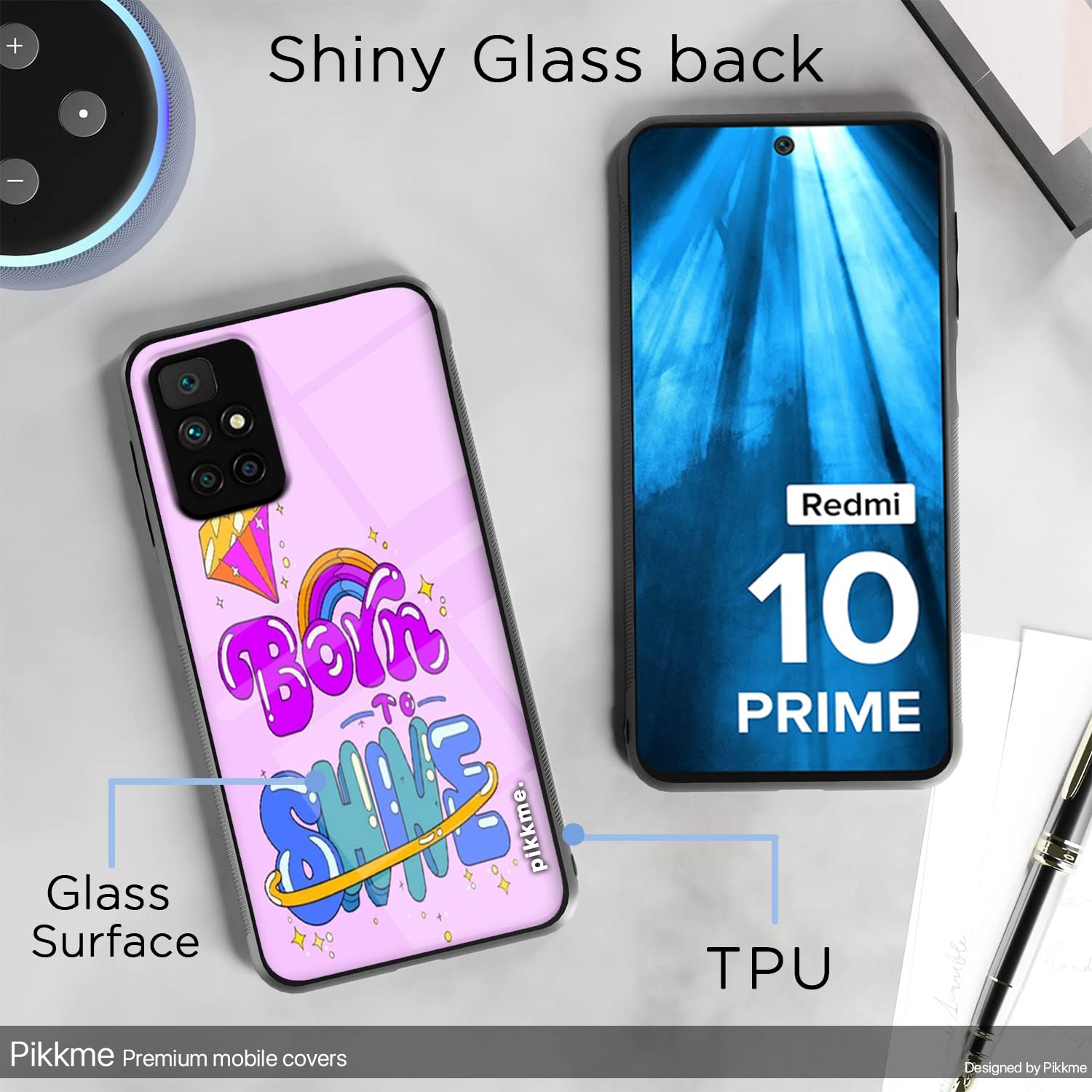Pikkme Redmi 10 Prime Hybrid mobile back cover – photo 3