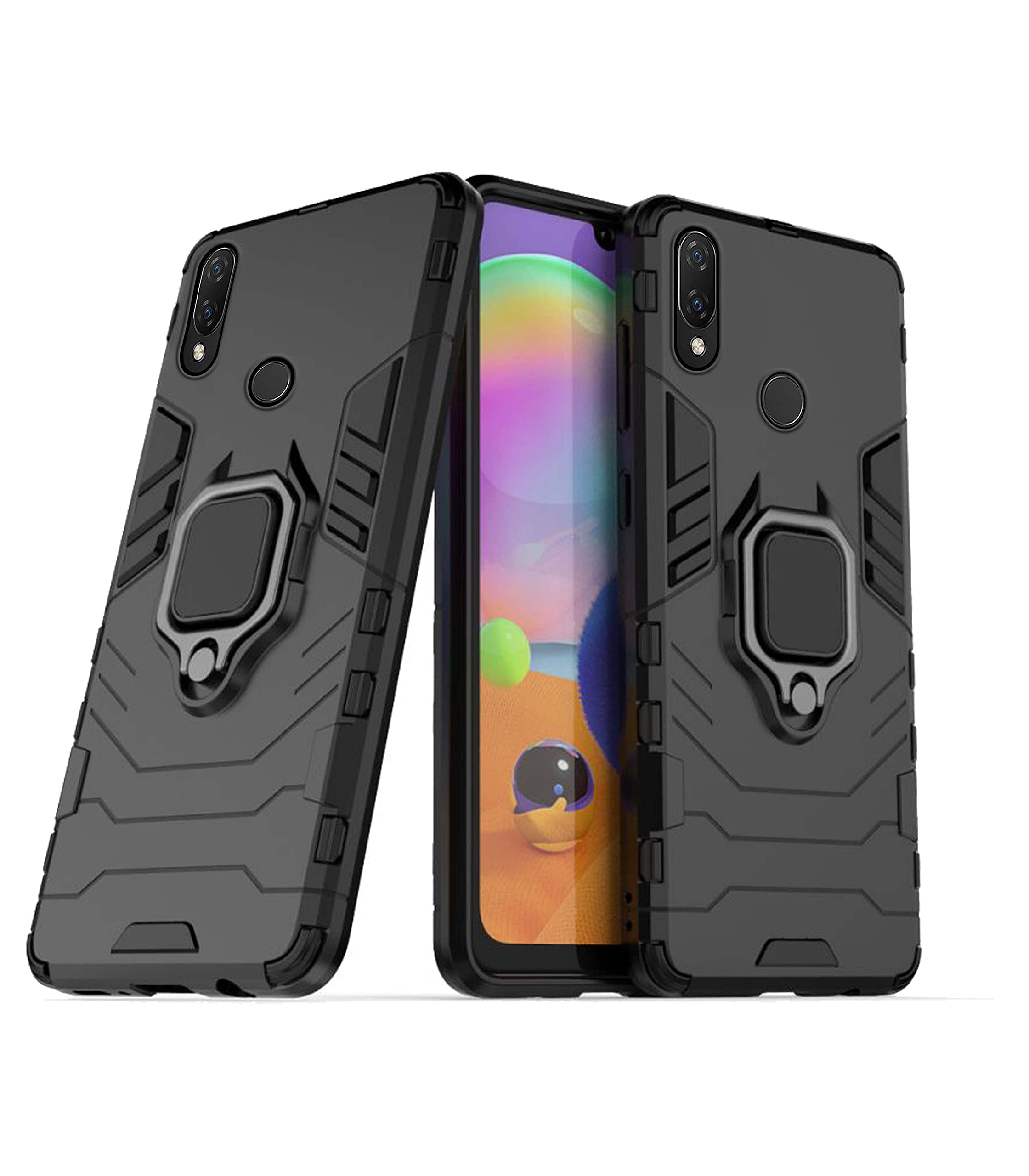 Black mobile back cover for Huawei – Pikkme