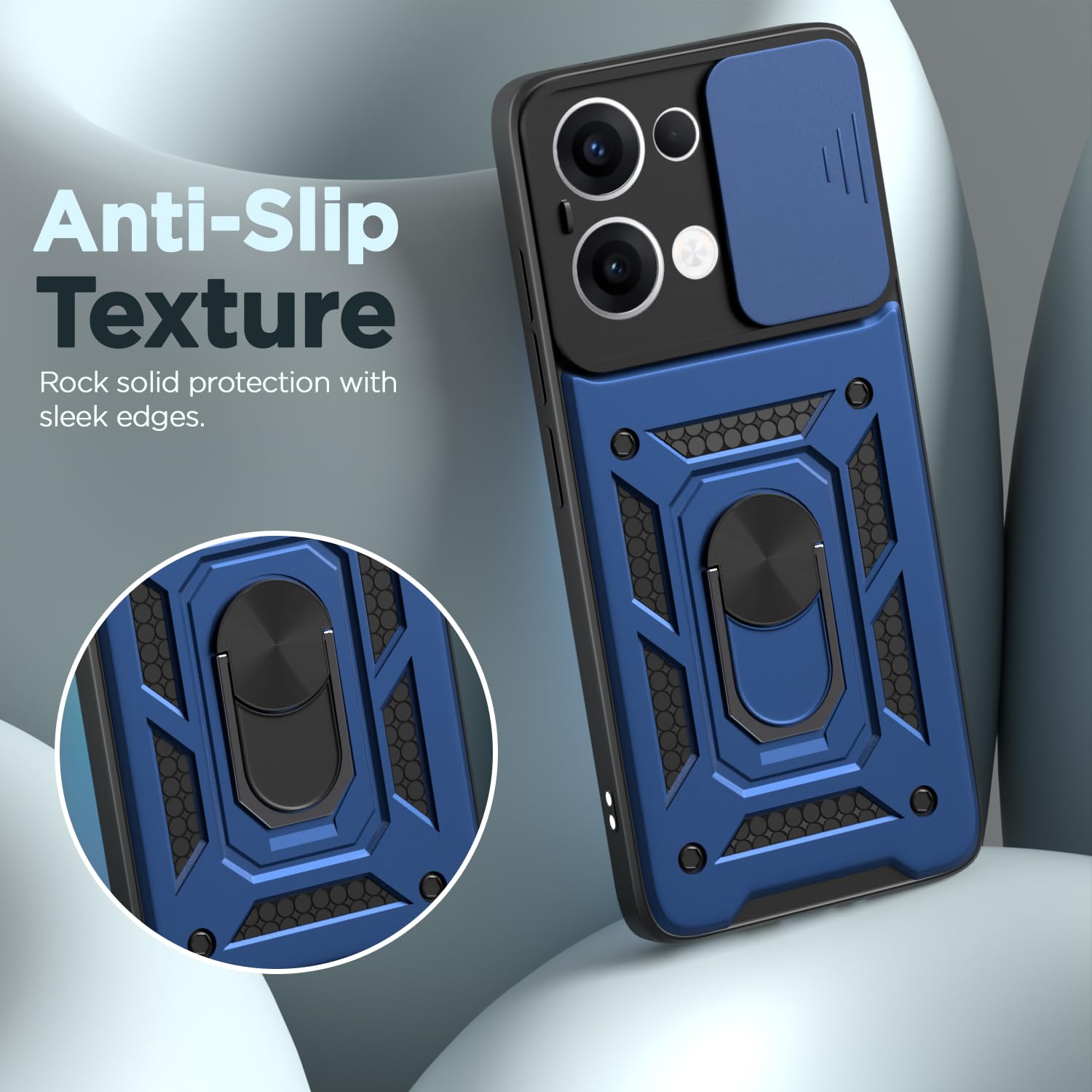 Oppo Reno 13 5G mobile back cover in blue by Pikkme – photo 7