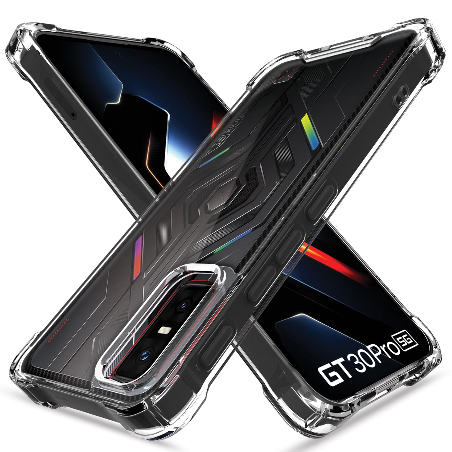 自*隊様 Infinix GT30pro 透明スマホケース付き Amazon.com: HGJTFANY for Infinix GT 30 Pro Case with 2 x Tempered