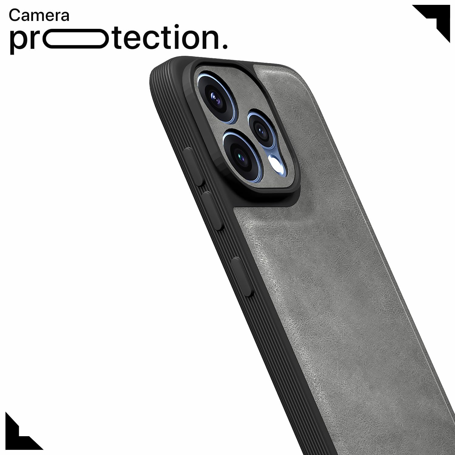 Grey Leather phone cover for Oppo Reno 15 5G – Pikkme – photo 5