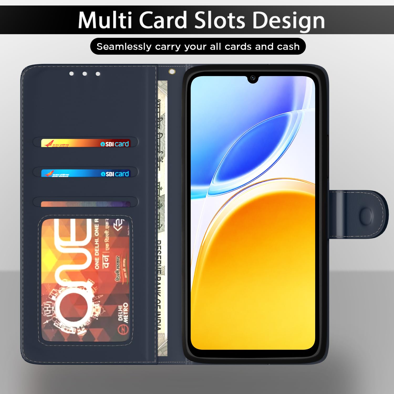 Blue Wallet mobile flip cover for Vivo T5e – Pikkme – photo 5