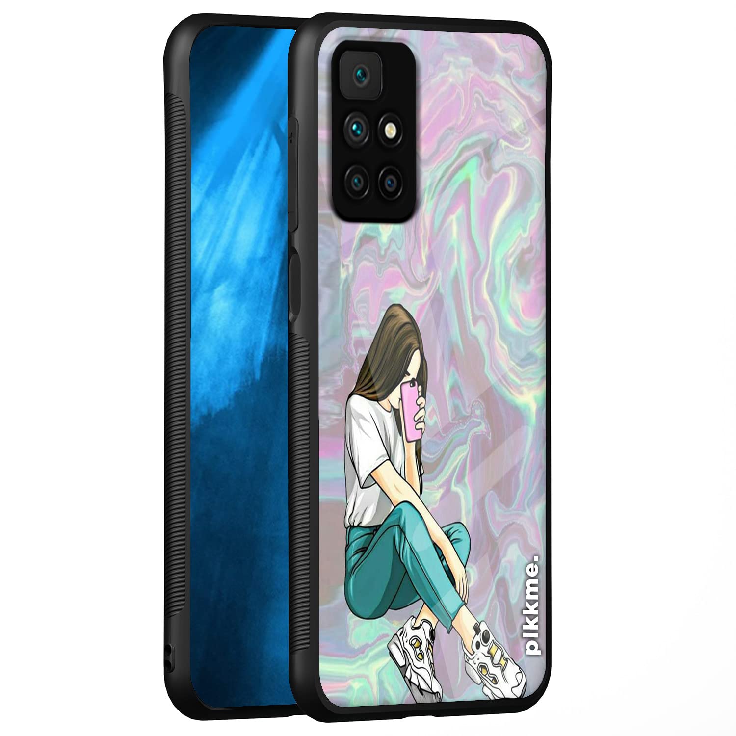Pikkme Hybrid back cover for Redmi 10 Prime