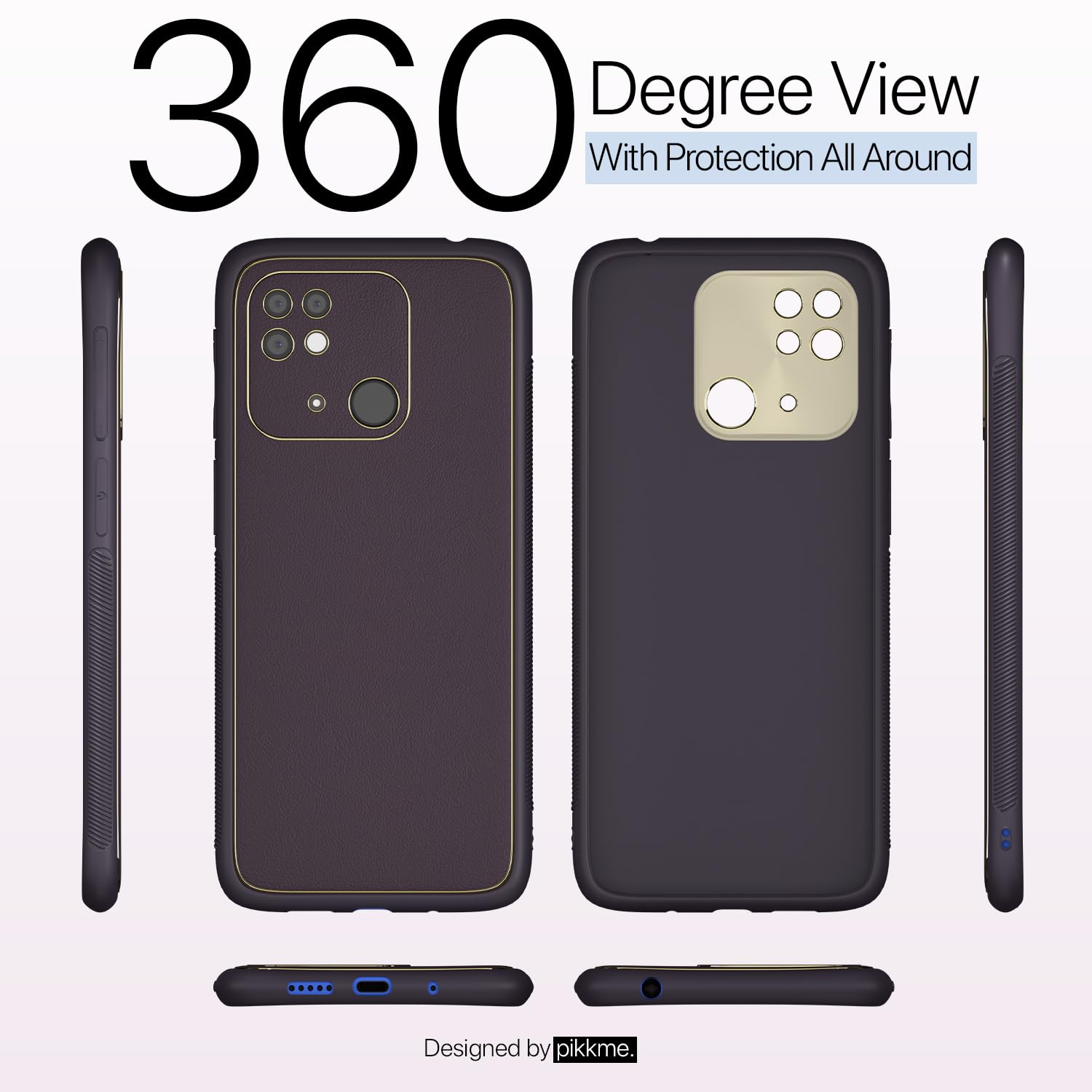 Pikkme Redmi 10/10 Power Chrome purple mobile cover – photo 3