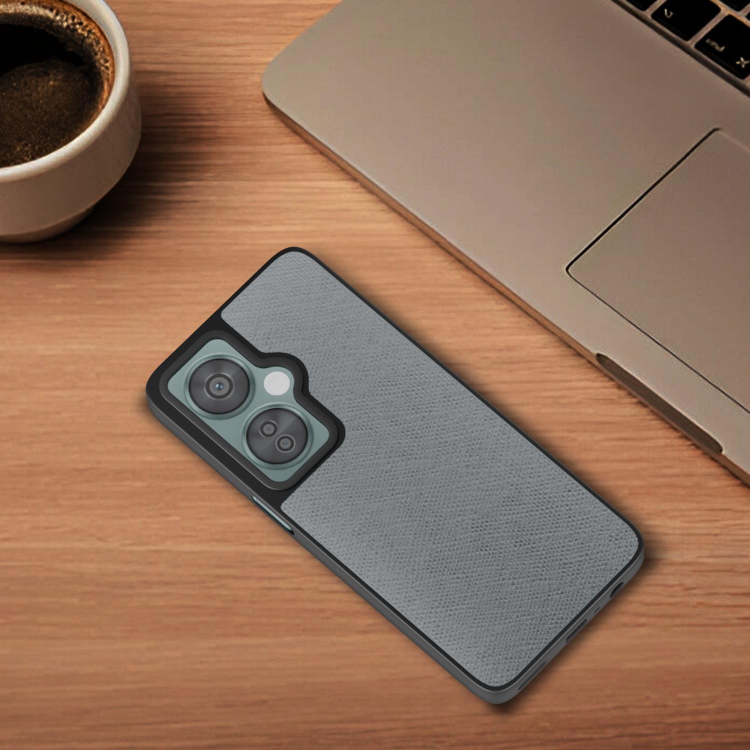 Grey Leatherback back cover for OnePlus Nord CE 3 Lite/Nord N30 5G – Pikkme – photo 4