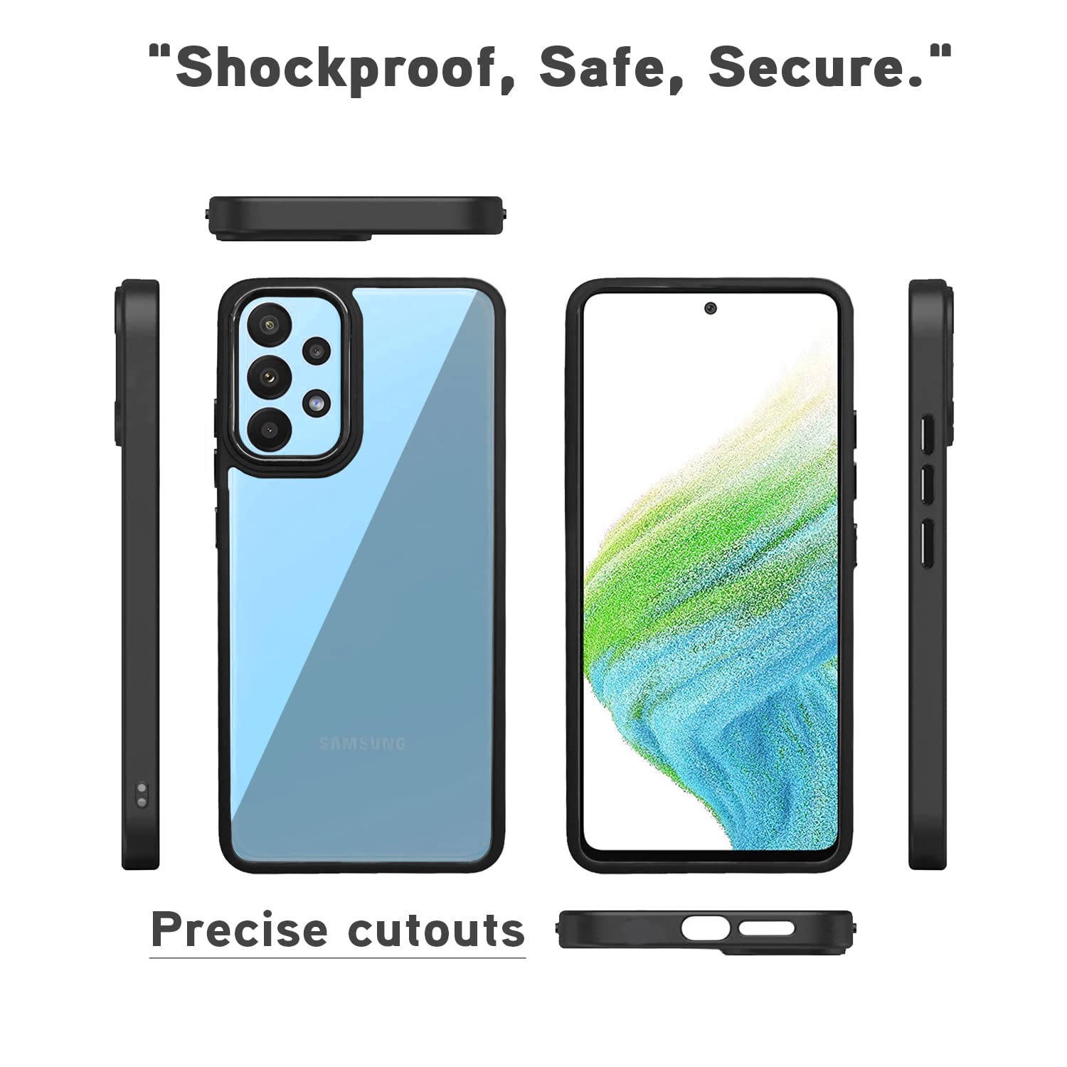 Black back cover for Samsung A73 5G – Pikkme – photo 3