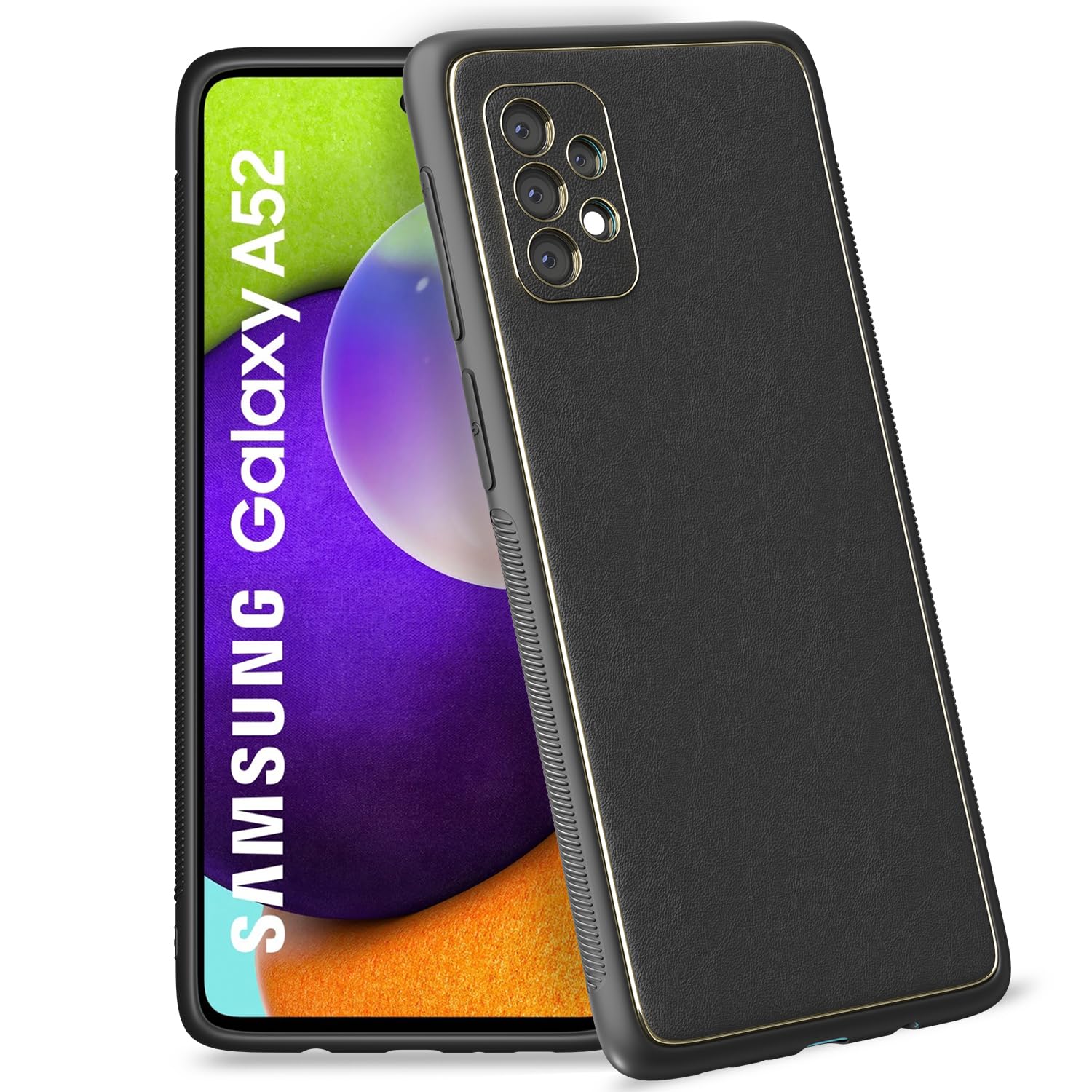 Pikkme black Chrome phone cover for Samsung A52/A52s