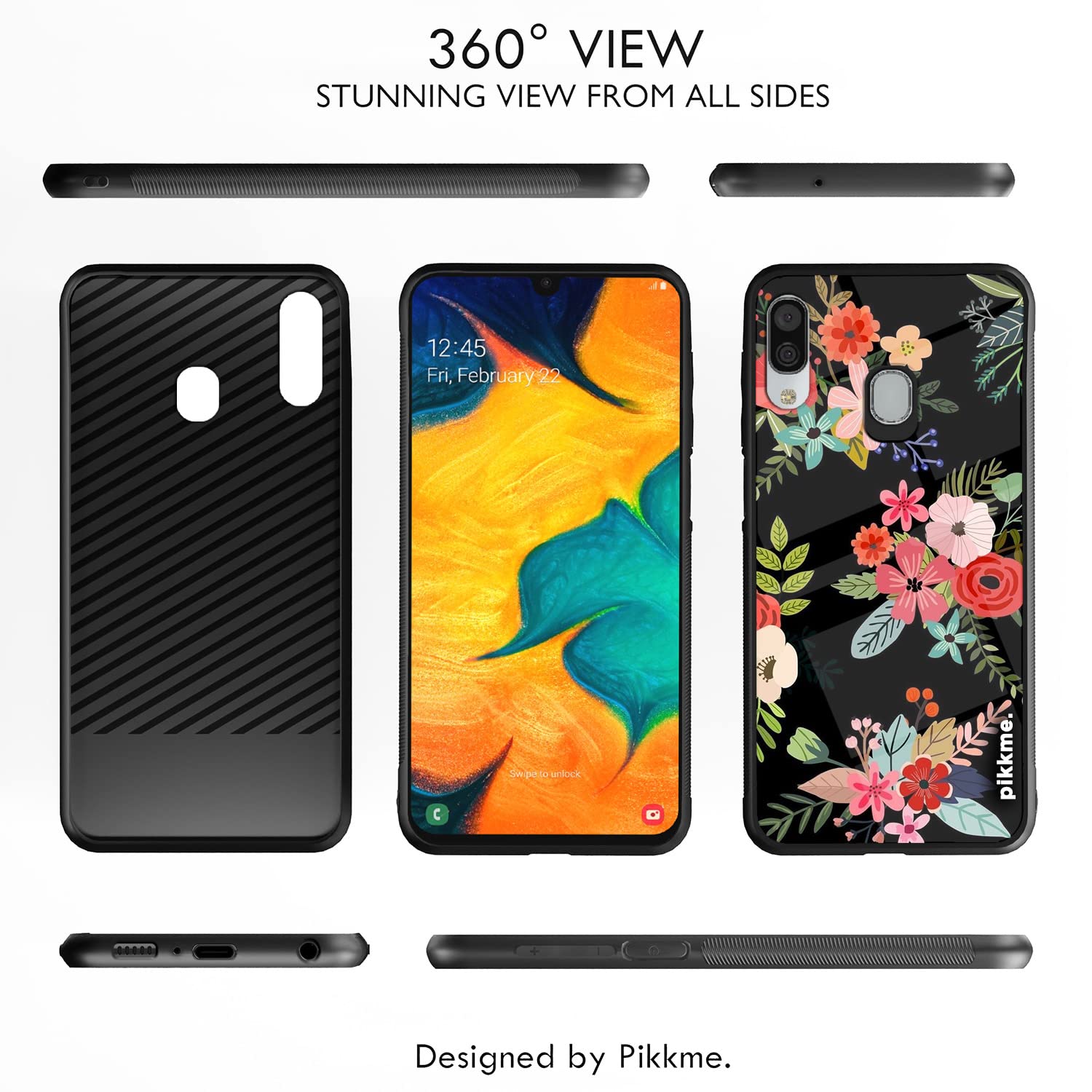 Pikkme Samsung A20/A30/M10s Flower mobile back cover – photo 2