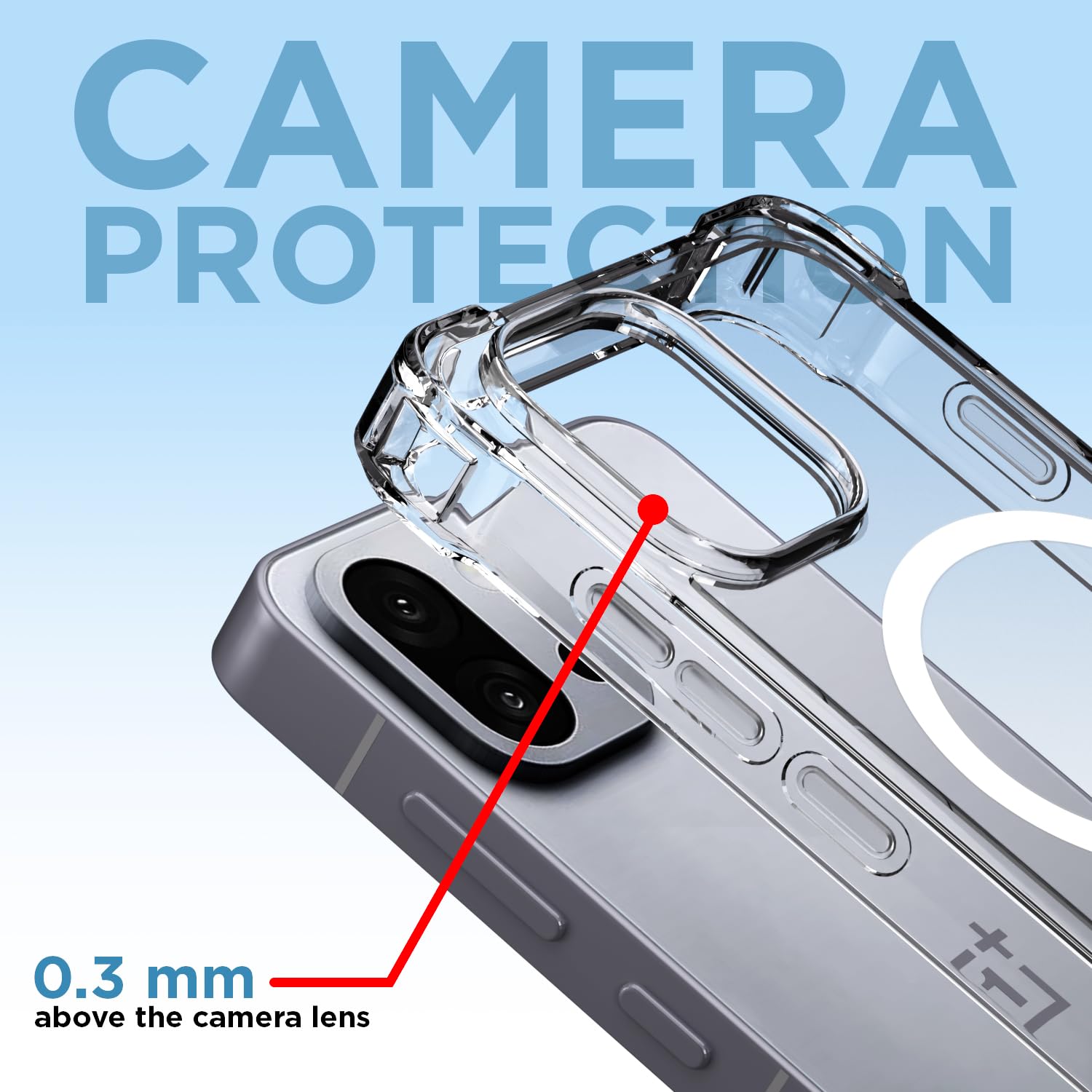 Pikkme OnePlus 13s 5G Mag-Safe Shockproof PC + TPU Back Cover (Transparent)