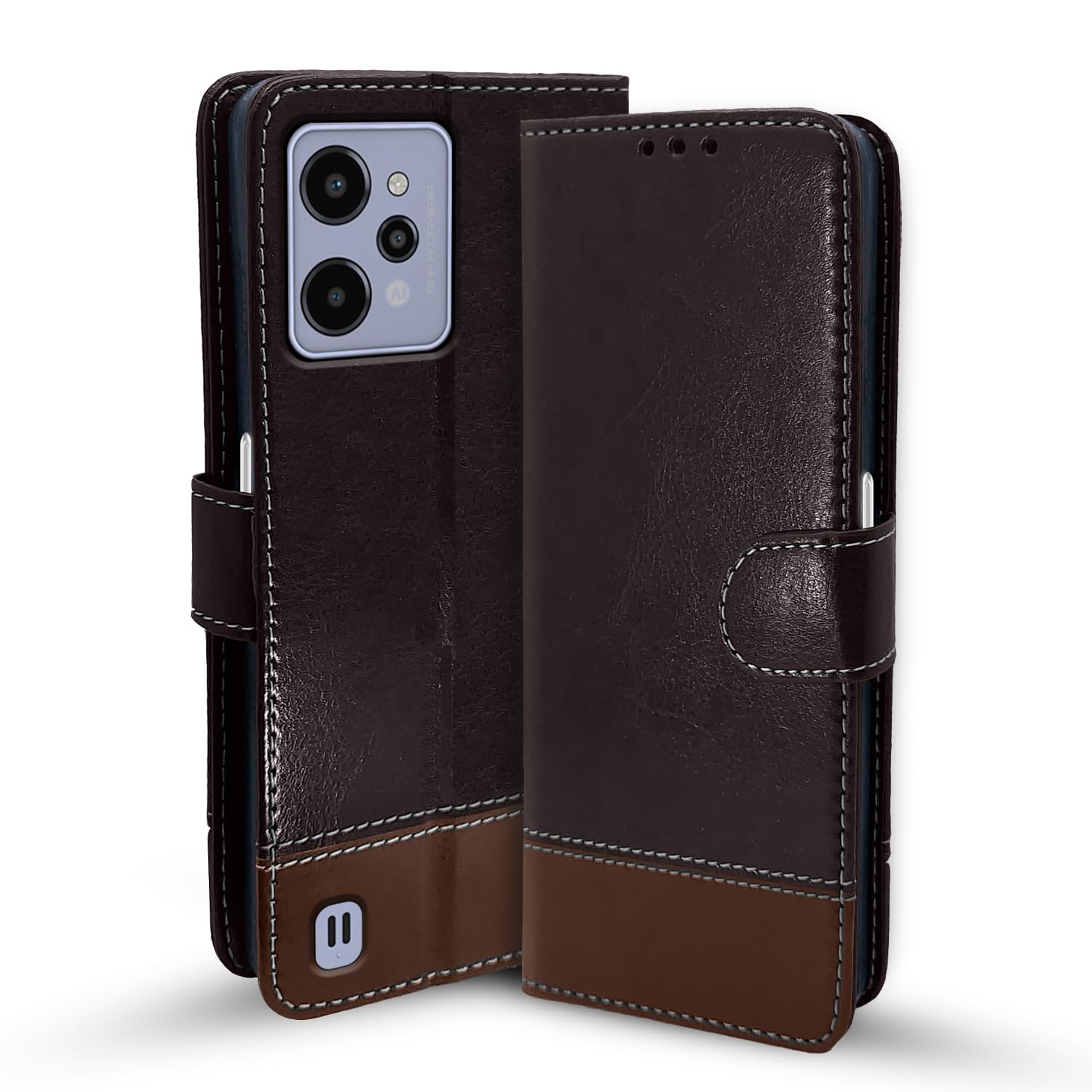 Pikkme Realme C31 coffee & brown flip cover