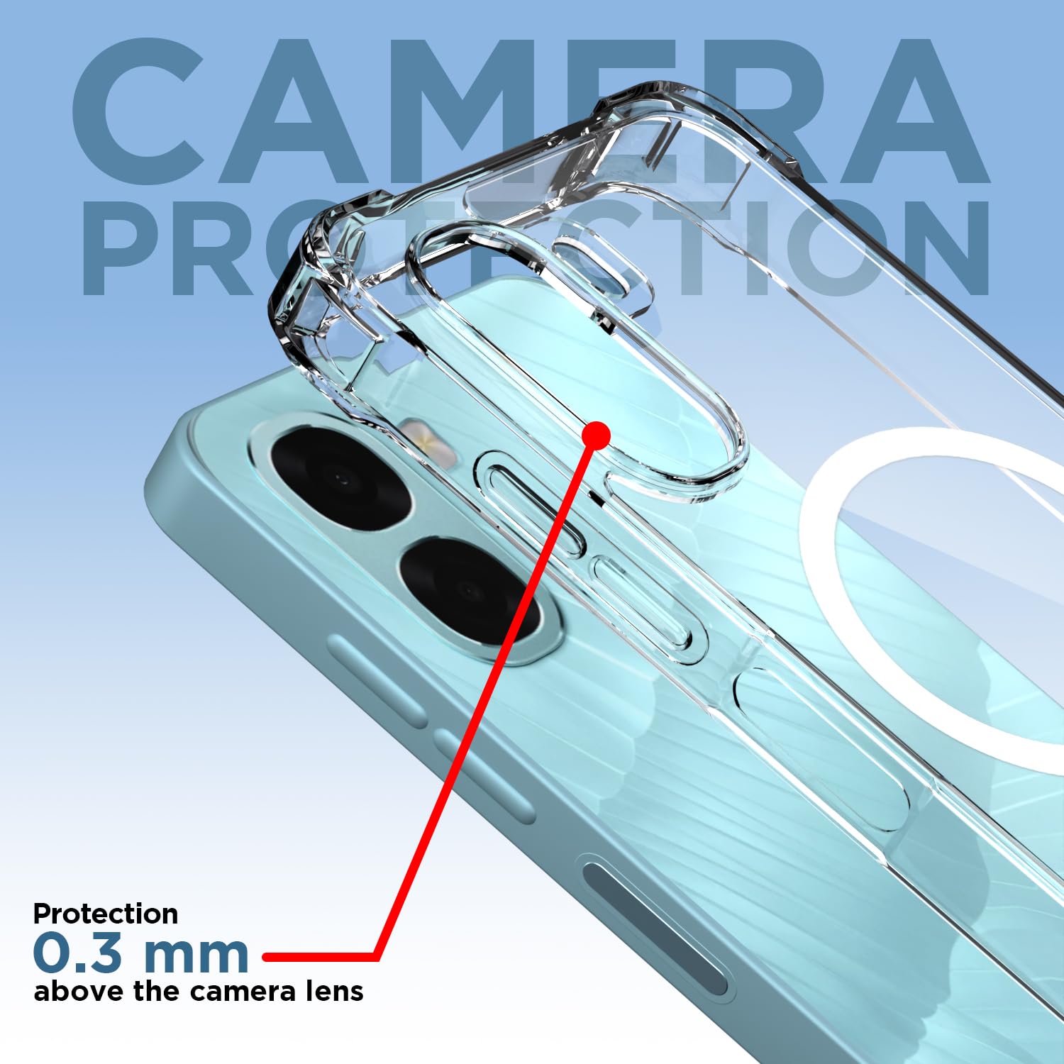 Pikkme transparent mag-safe mobile back cover for Oppo A6X 5G – photo 5