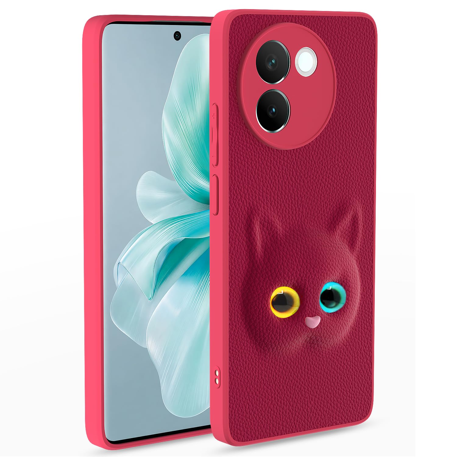 Pikkme Vivo V30e 5G Kitty pink back cover