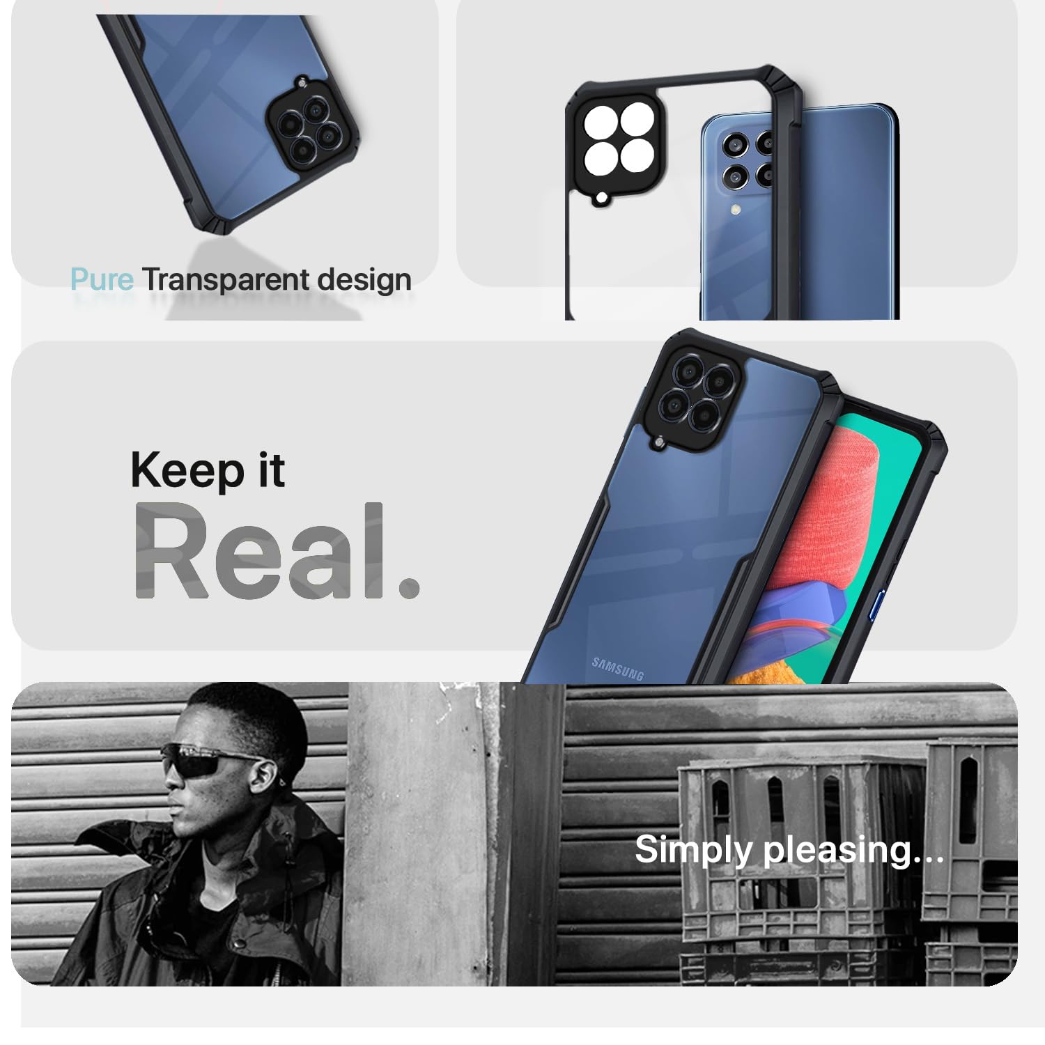 Black phone cover for Samsung M33 5G – Pikkme – photo 4