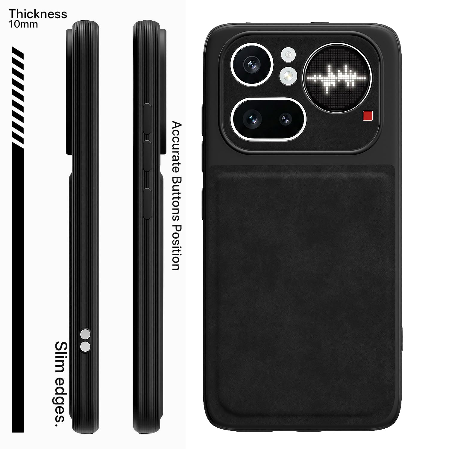 Nothing Phone 4a Pro 5G back cover in black by Pikkme – photo 3