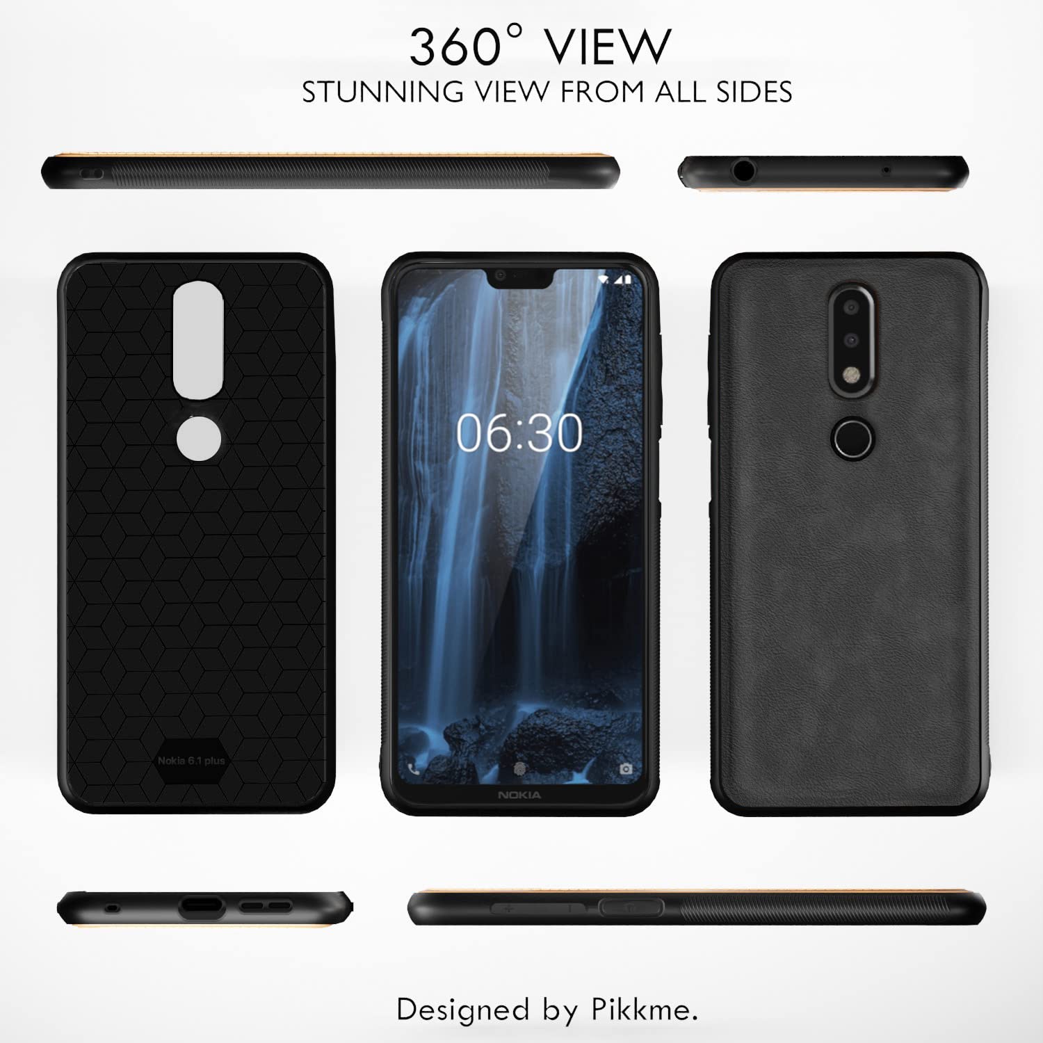 Pikkme grey mobile back cover for Nokia 6.1 Plus – photo 3