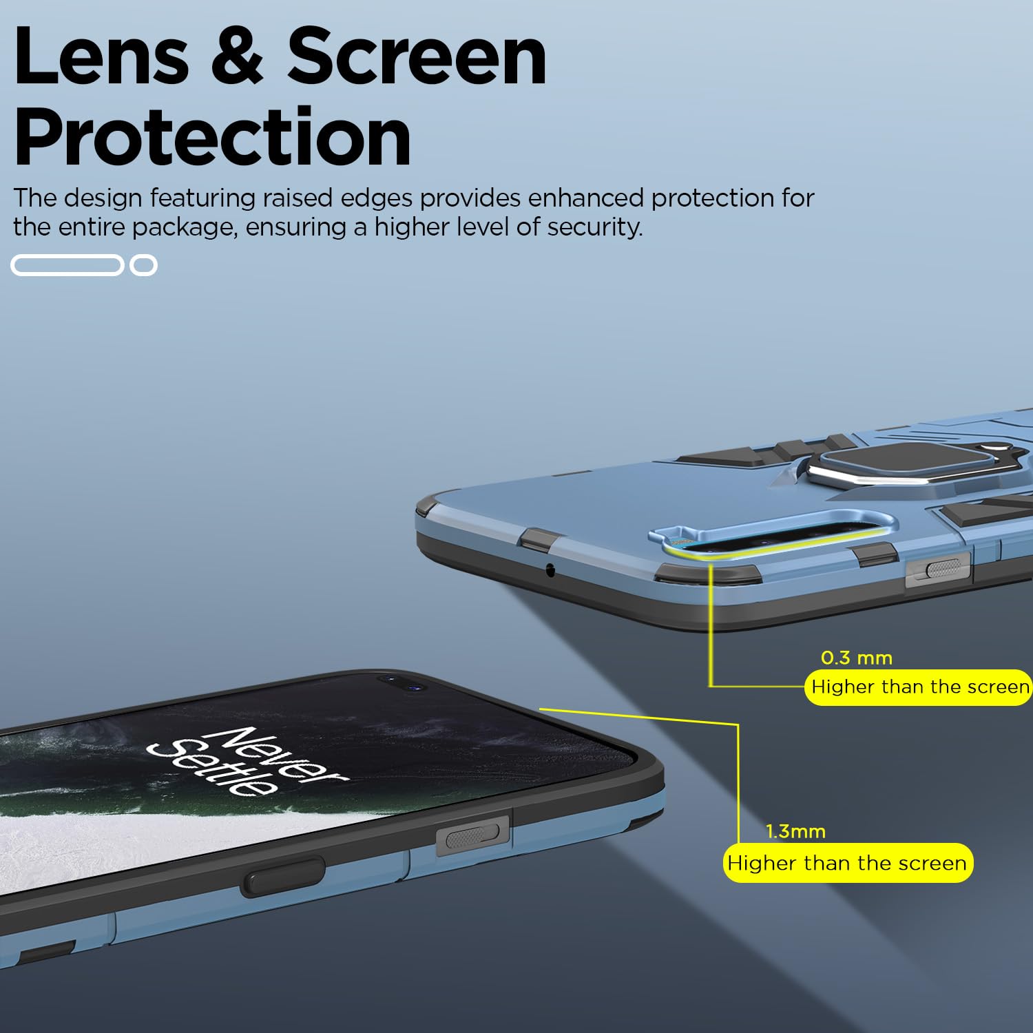 Pikkme blue mobile back cover for OnePlus Nord (2020) – photo 4