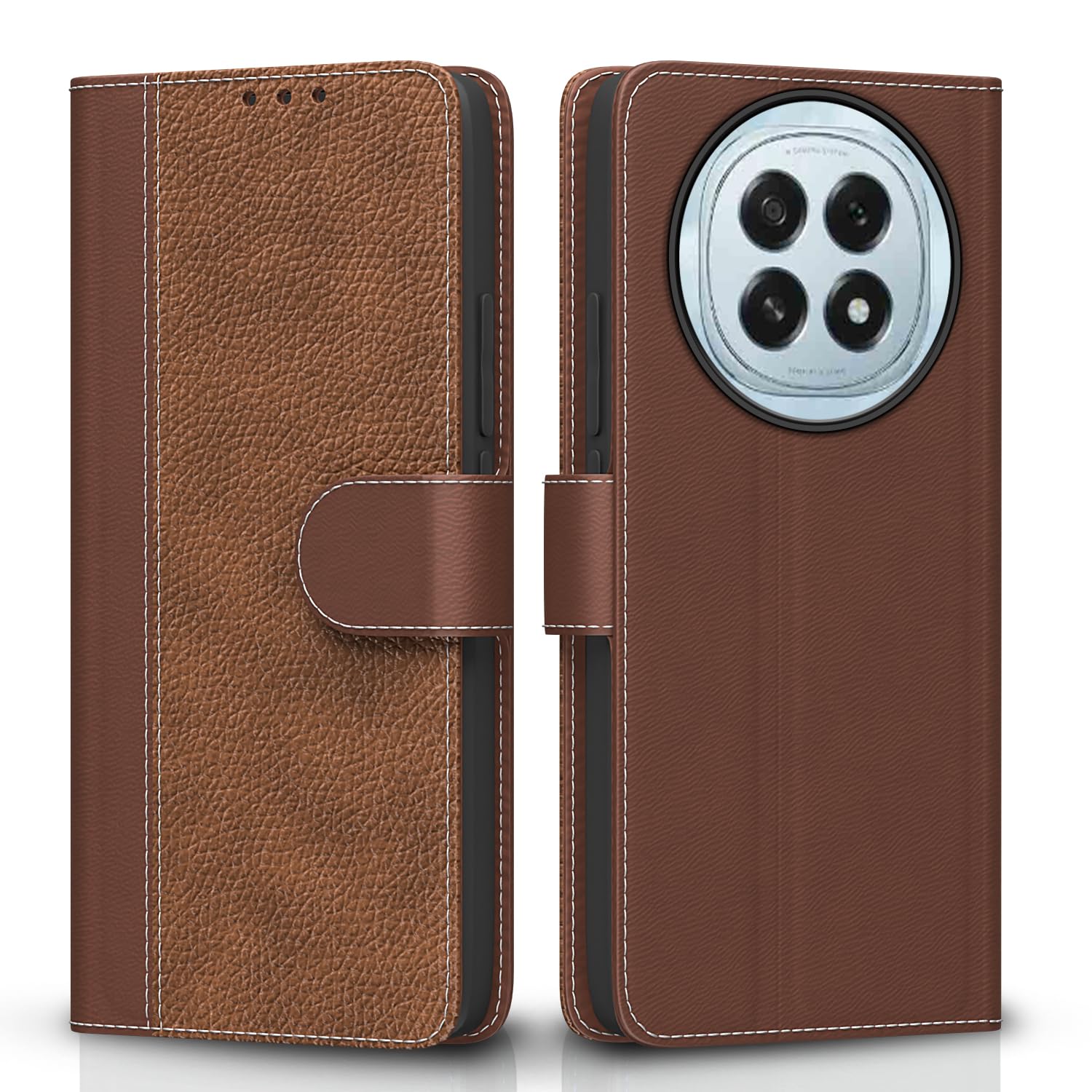 Pikkme Oppo F29 5G Contrast Flip Cover - Tan