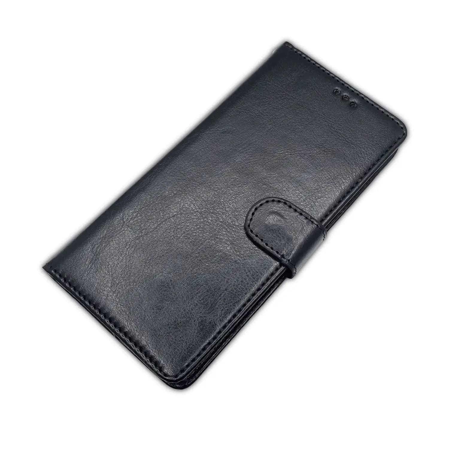 Pikkme Samsung Galaxy M11 Vintage Flip Cover (Black)