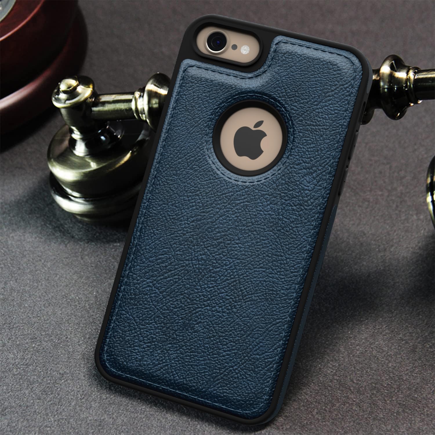 Pikkme iPhone 7/8 Flexible Pu Leather Back Case (Blue)