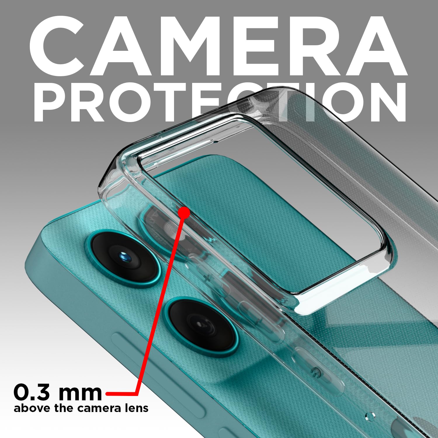 Pikkme Motorola Moto Edge 60 Fusion 5G Clear TPU Shockproof Slim Back Cover (Transparent)