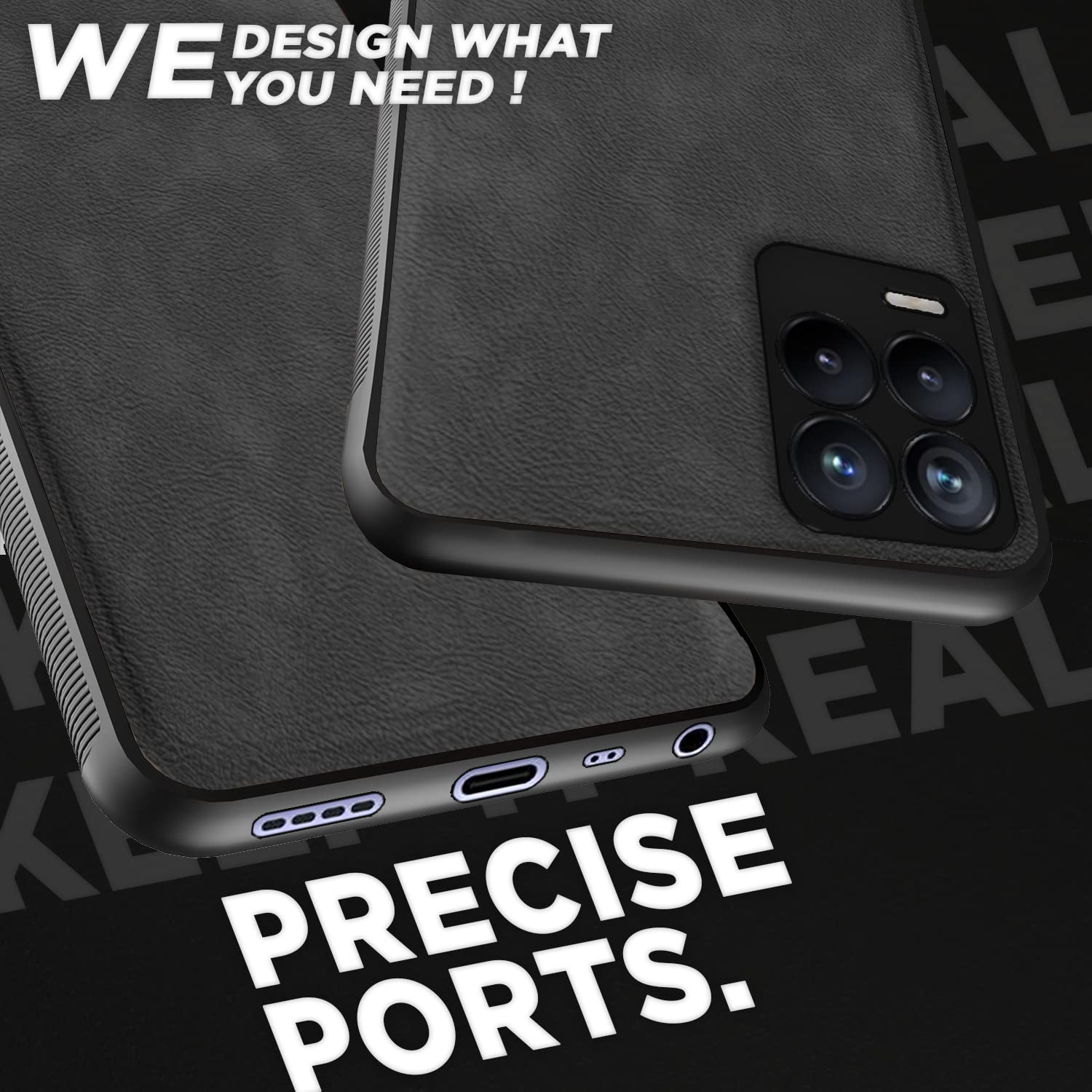 Realme 8 4G/8 Pro Leather mobile cover in grey by Pikkme – photo 4