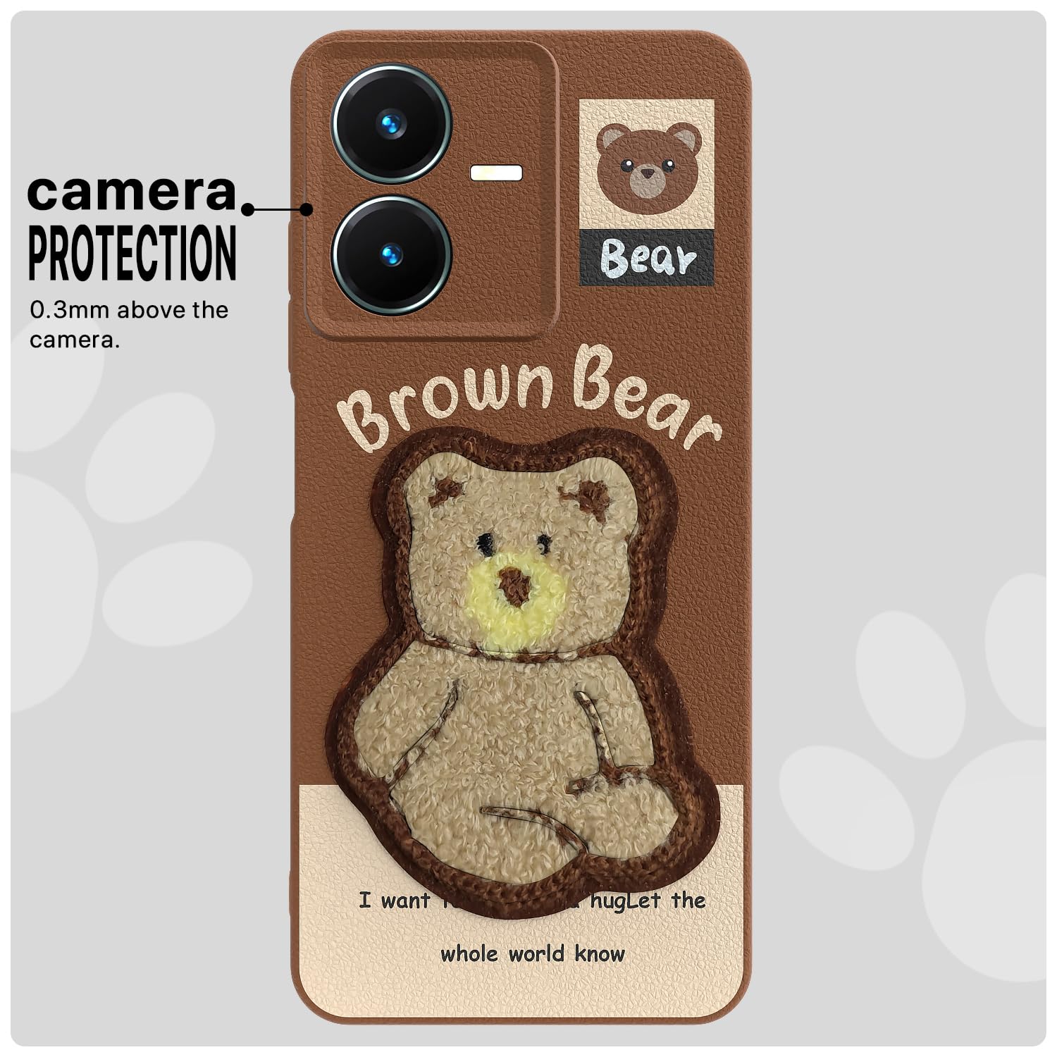 Vivo Y22 phone cover in brown by Pikkme – photo 6