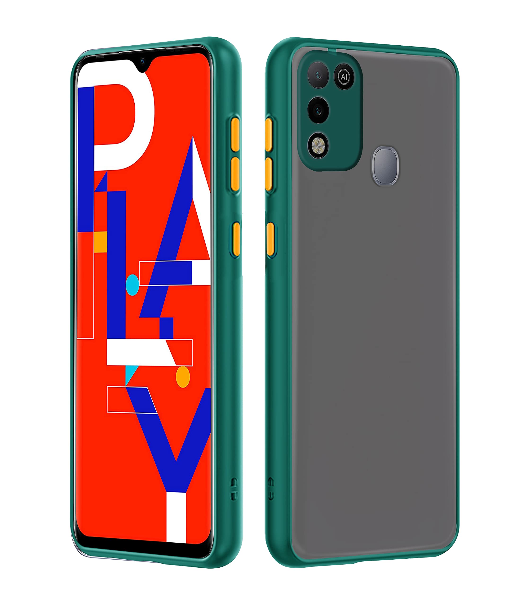 Pikkme Infinix Hot 10 Play green phone cover