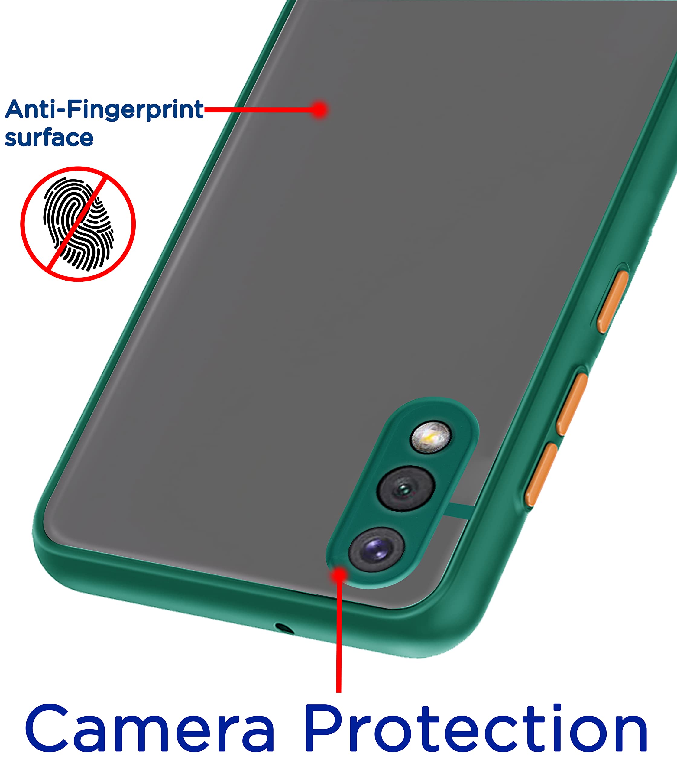Pikkme Samsung M02 Hybrid green mobile back cover – photo 2