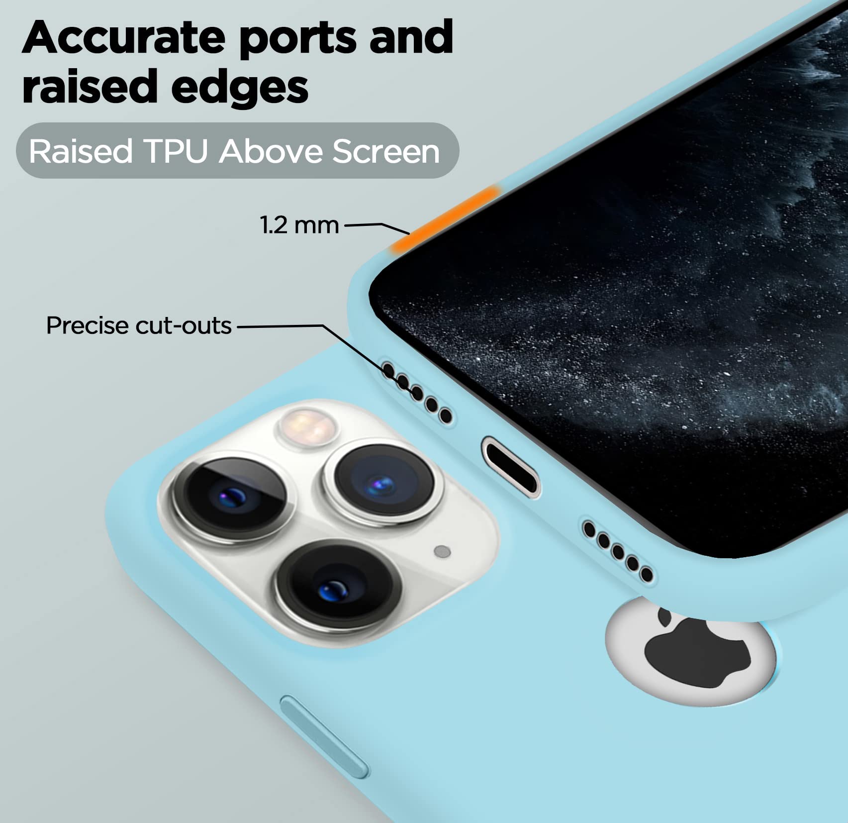 Pikkme sea blue Soft Silicone mobile back cover for iPhone 11 Pro Max – photo 2