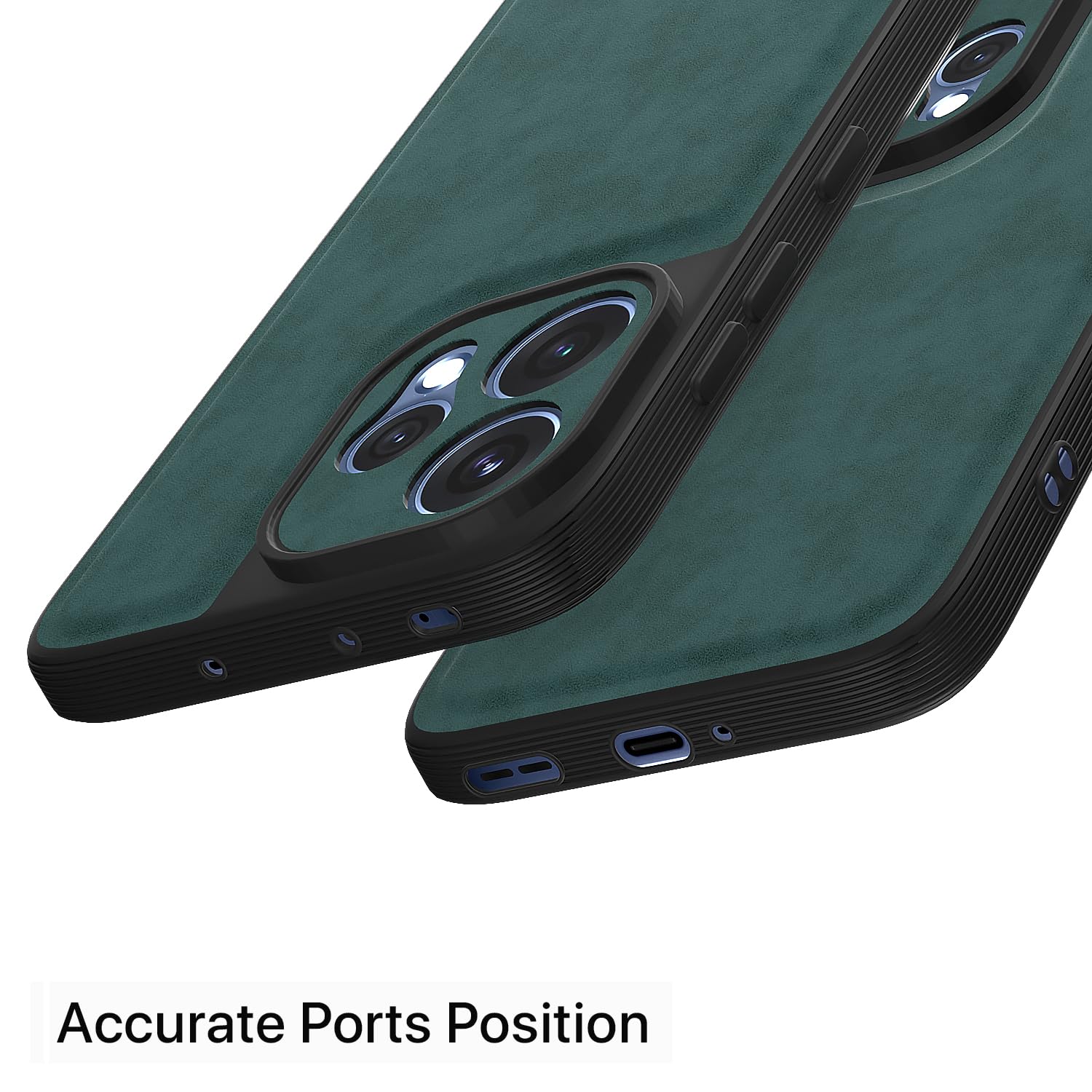 Green Leather mobile cover for Oppo Reno 15 5G – Pikkme – photo 4