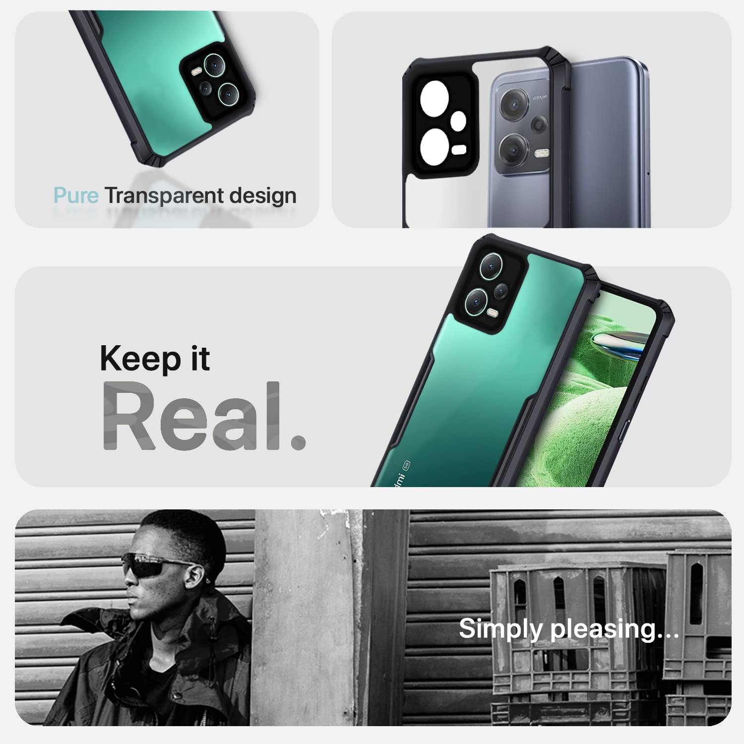 Pikkme Poco X5/Redmi Note 12 5G black back cover – photo 4
