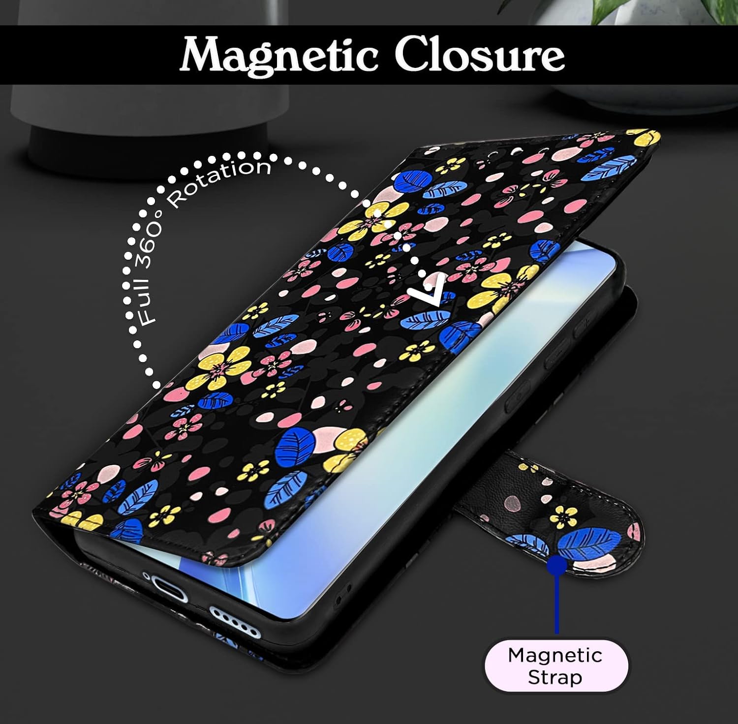Black flip case for Vivo V27/V27 Pro 5G – Pikkme – photo 3