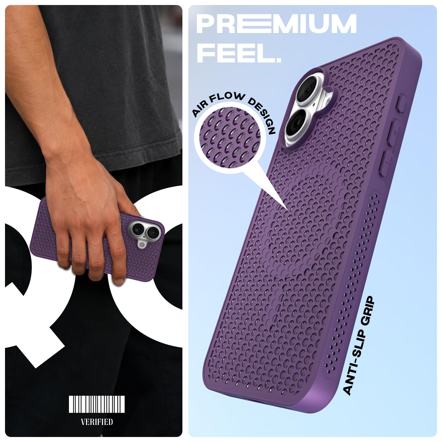 Purple MagSafe phone cover for iPhone 17 – Pikkme – photo 2