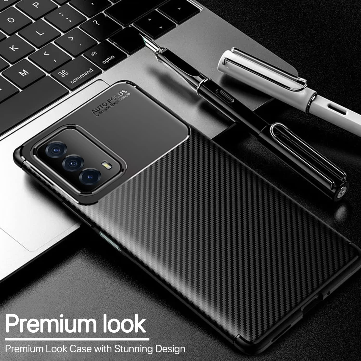 Black Carbon mobile cover for iQOO Z5 5G – Pikkme – photo 3