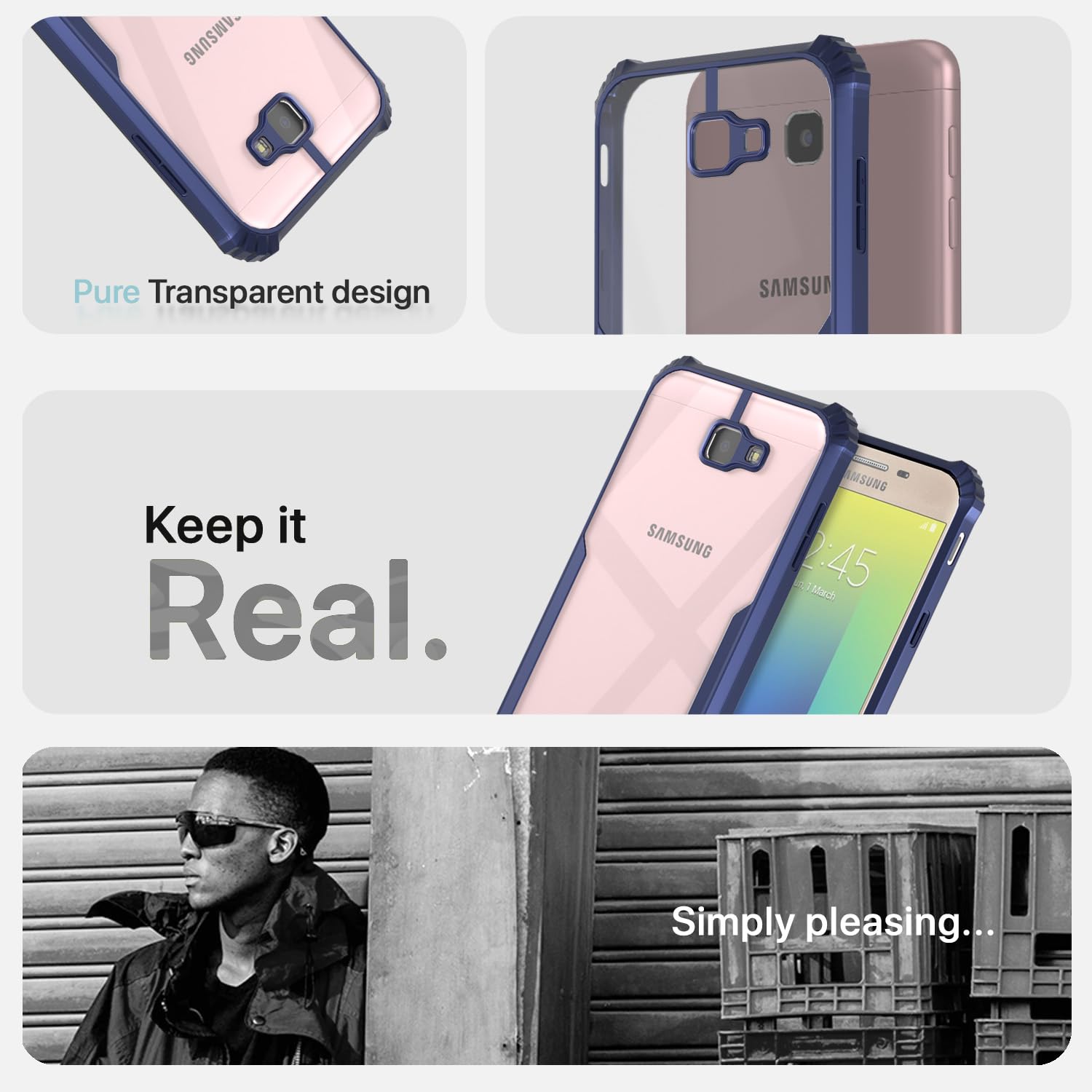 Samsung J7 Prime mobile cover in blue by Pikkme – photo 7