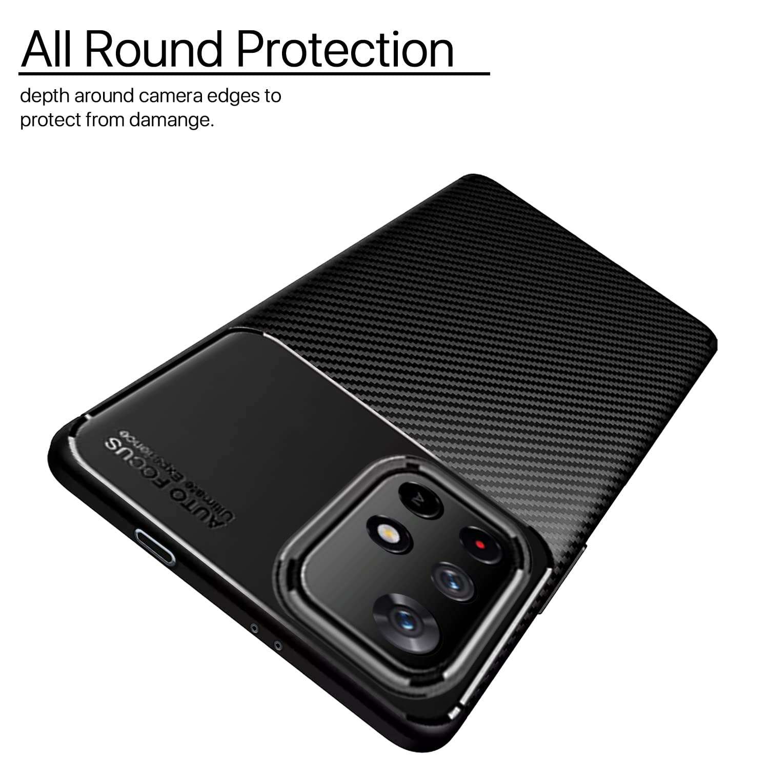 Pikkme black Carbon phone cover for Redmi Note 11T/Poco M4 Pro 5G – photo 2