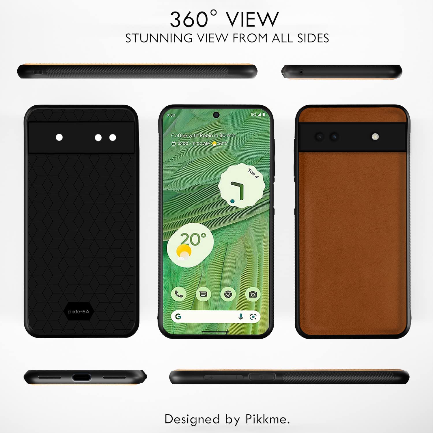 Pikkme Google Pixel 6A camel mobile back cover – photo 2