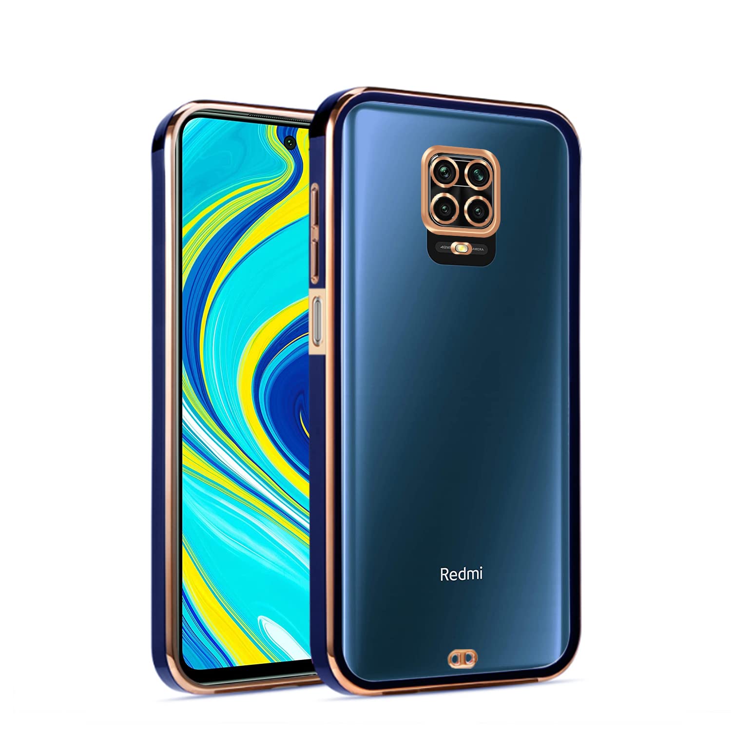 Redmi Note 10 Lite/Note 9 Pro/Note 9 Pro Max mobile cover in blue by Pikkme
